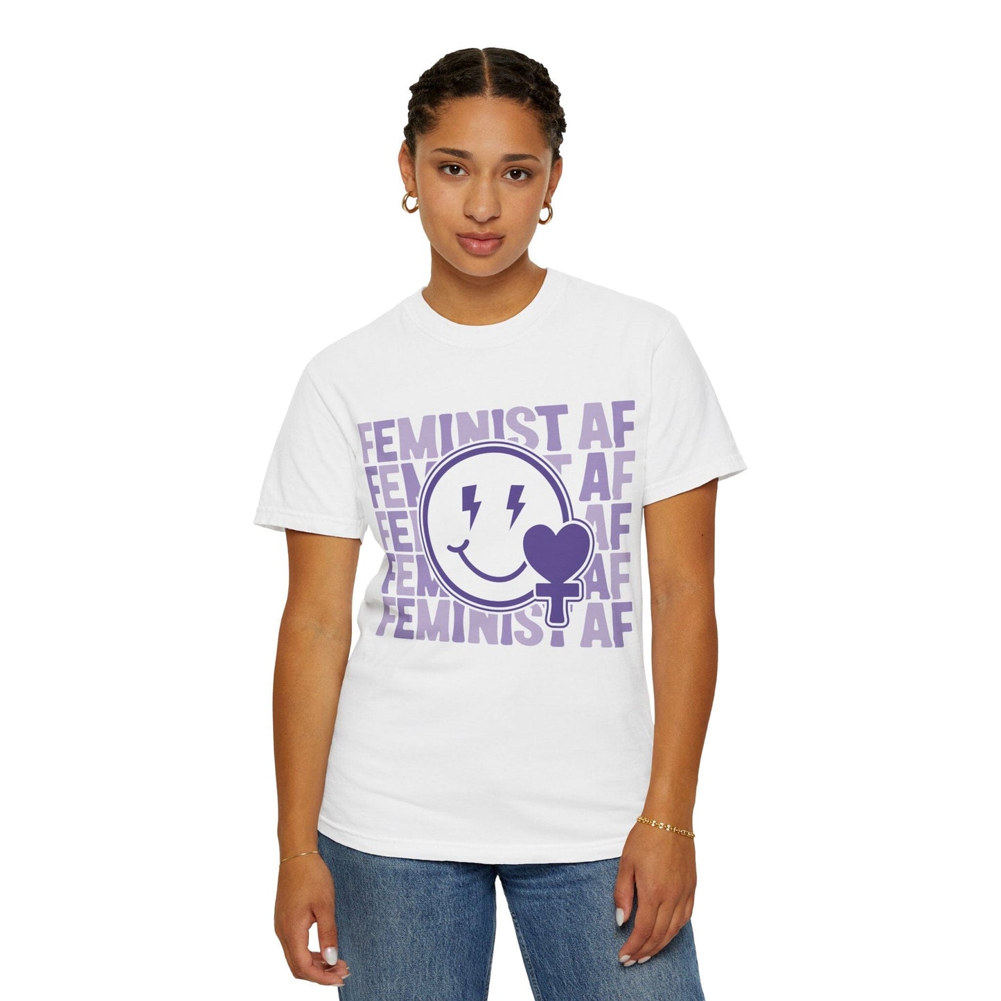 Feminist Shirt, Feminist AF Social Justice Shirts T-Shirt Printify