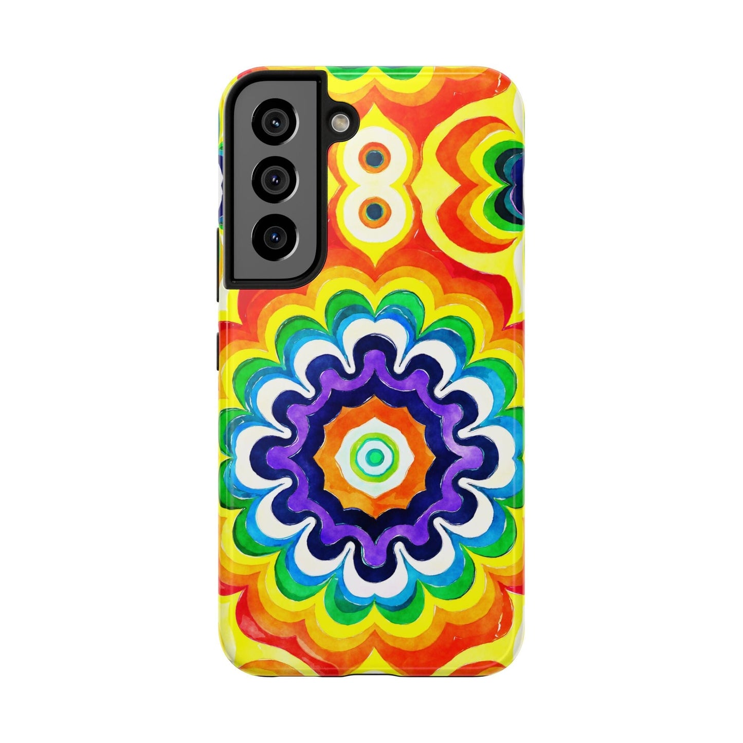 Vibrant Mandala Phone Case • Designed to Fit Most iPhone and Samsung Models Phone Case Printify Samsung Galaxy S22