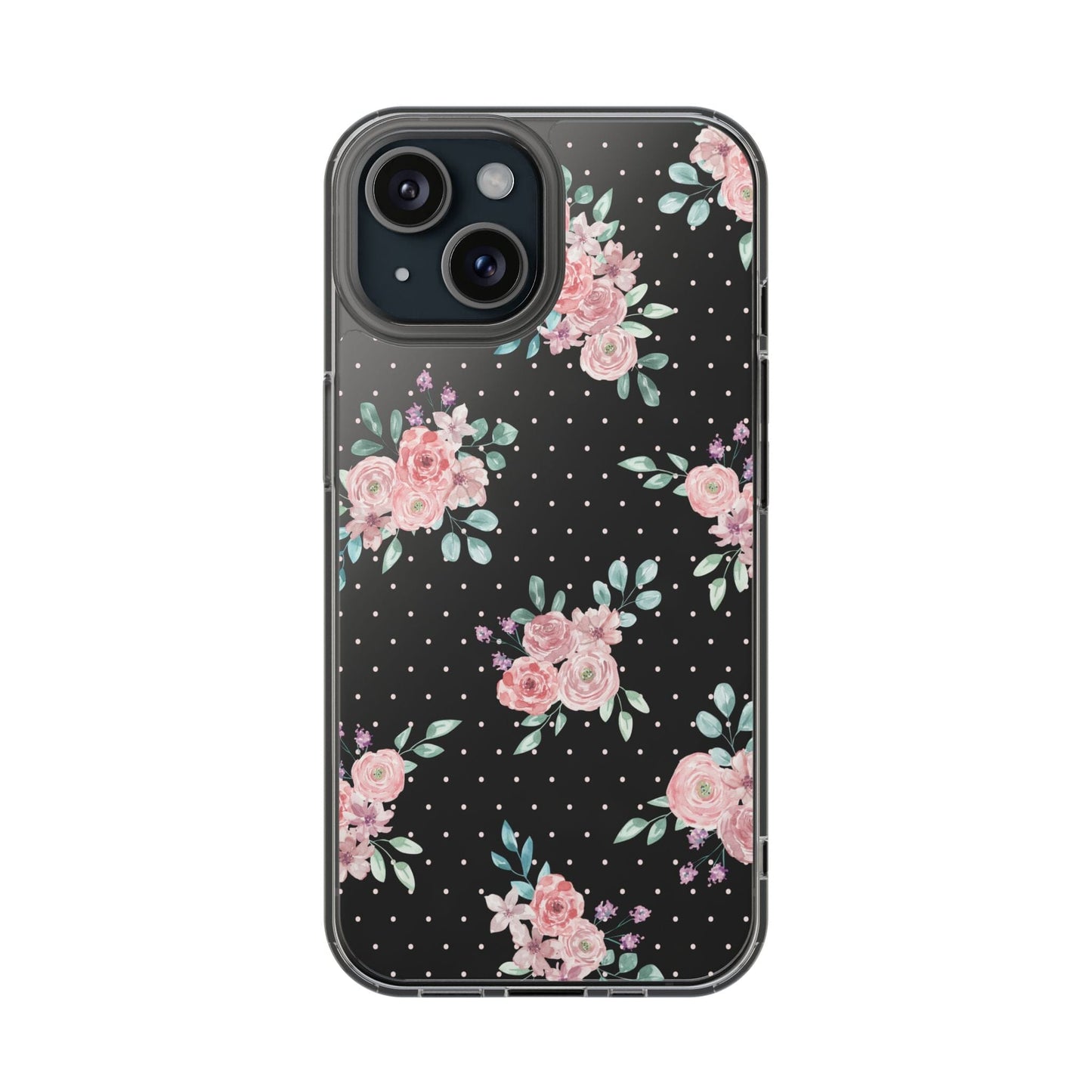 Grandma Core Aesthetic Clear Floral Phone Case • Designed to fit most iPhone and Samsung Phones Phone Case Printify iPhone 15 Without gift packaging