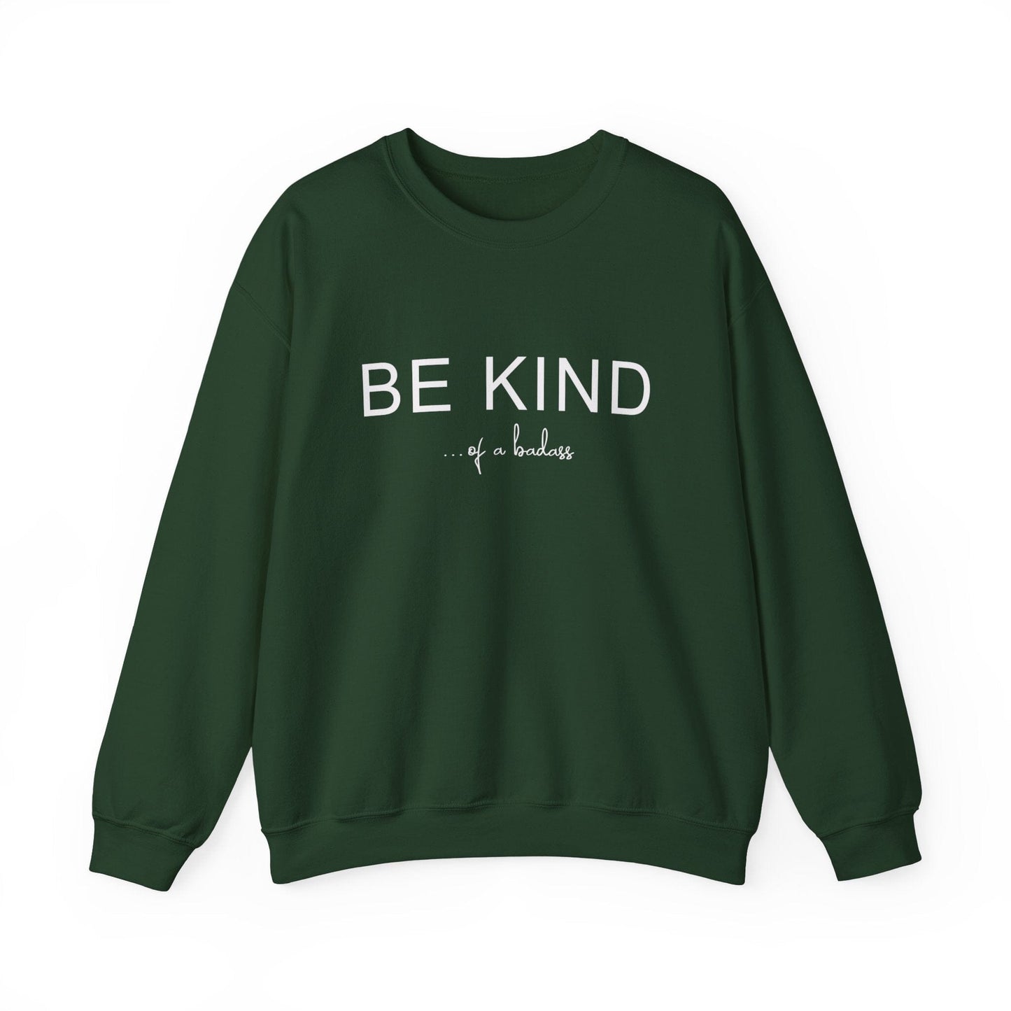 Be Kind of a Badass Sweatshirt | Kindness Crewneck Sweater | Y2K Trending Sweatshirt for Skater Girls | Sweatshirt Printify