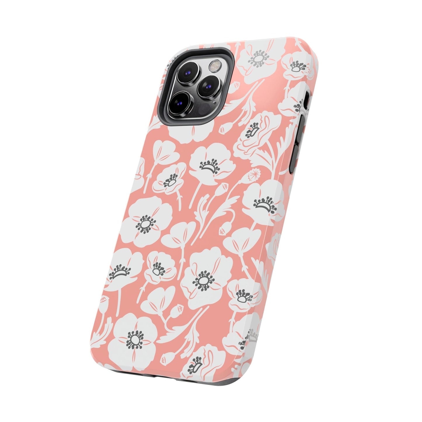 Pop-Art Poppies Floral Phone Case • Tough Case Designed to Fit Most iPhone and Samsung Models Phone Case Printify