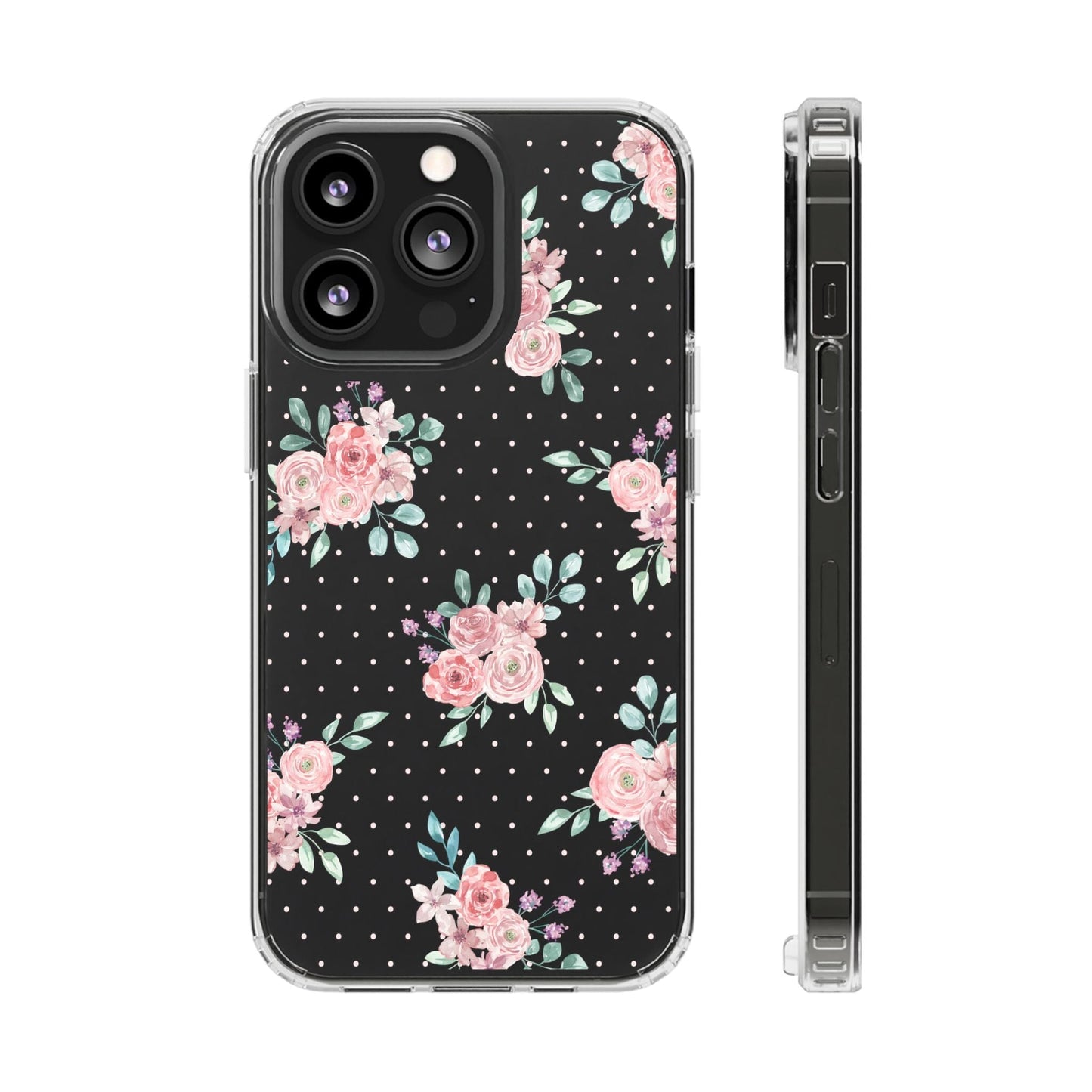 Grandma Core Aesthetic Clear Floral Phone Case • Designed to fit most iPhone and Samsung Phones Phone Case Printify iPhone 13 Pro Without gift packaging