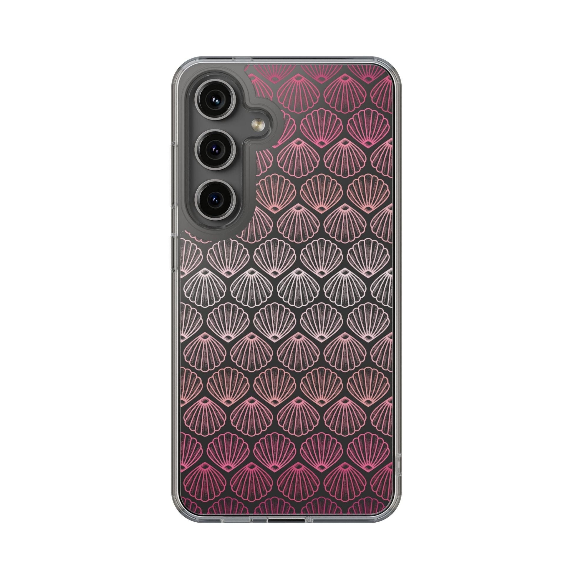 Coconut Girl iPhone 16 Clear Phone Case, Pink Seashell Design, Beachy Summer Vibes Aesthetic, iPhone 15, iPhone 14 13, Samsung Galaxy Phone Case Printify