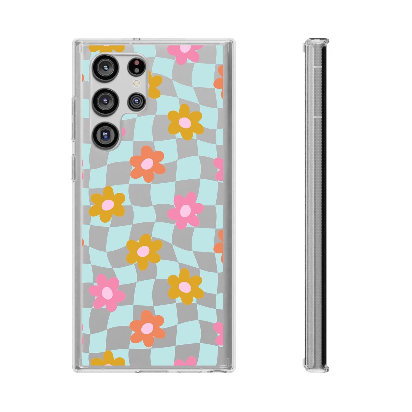 Cute Coconut Girl iPhone Cases • Colorful Floral Clear Phone Case Designed to fit Most iPhone and Samsung Models Phone Case Printify Samsung Galaxy S22 Ultra Without gift packaging