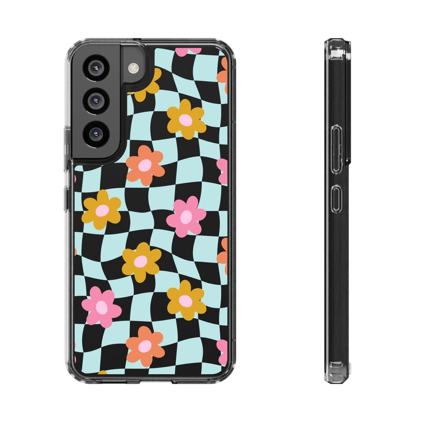 Cute Coconut Girl iPhone Cases • Colorful Floral Clear Phone Case Designed to fit Most iPhone and Samsung Models Phone Case Printify Samsung Galaxy S22 Without gift packaging