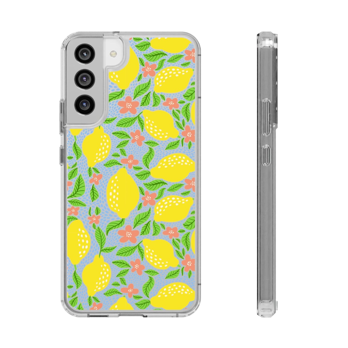 Clear iPhone 16 Pro Phone Case, Lemon Citron Coquette Phonecase • Designed to fit Most iPhone and Samsung Models Phone Case Printify Samsung Galaxy S22 Plus Without gift packaging