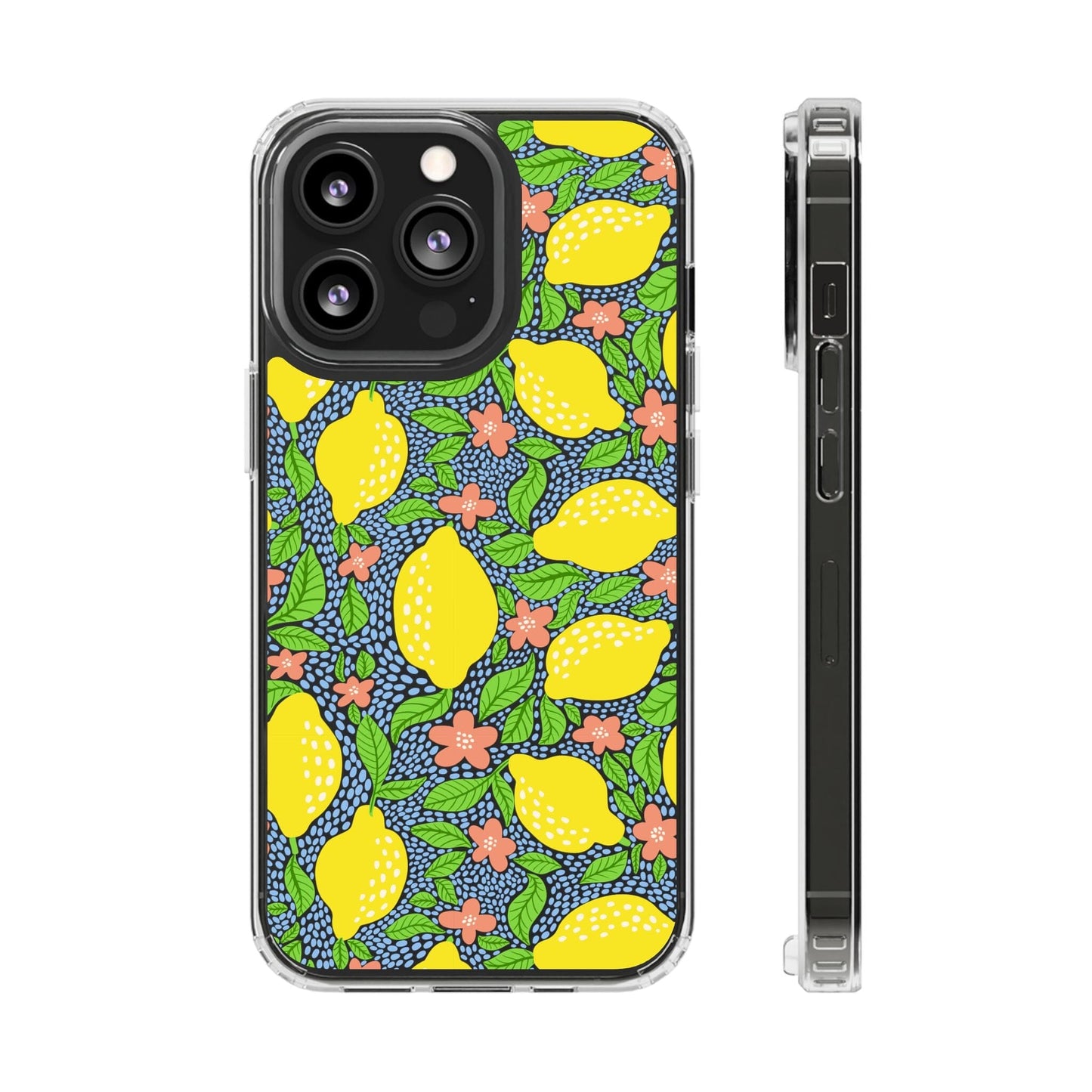 Clear iPhone 16 Pro Phone Case, Lemon Citron Coquette Phonecase • Designed to fit Most iPhone and Samsung Models Phone Case Printify iPhone 13 Pro Without gift packaging