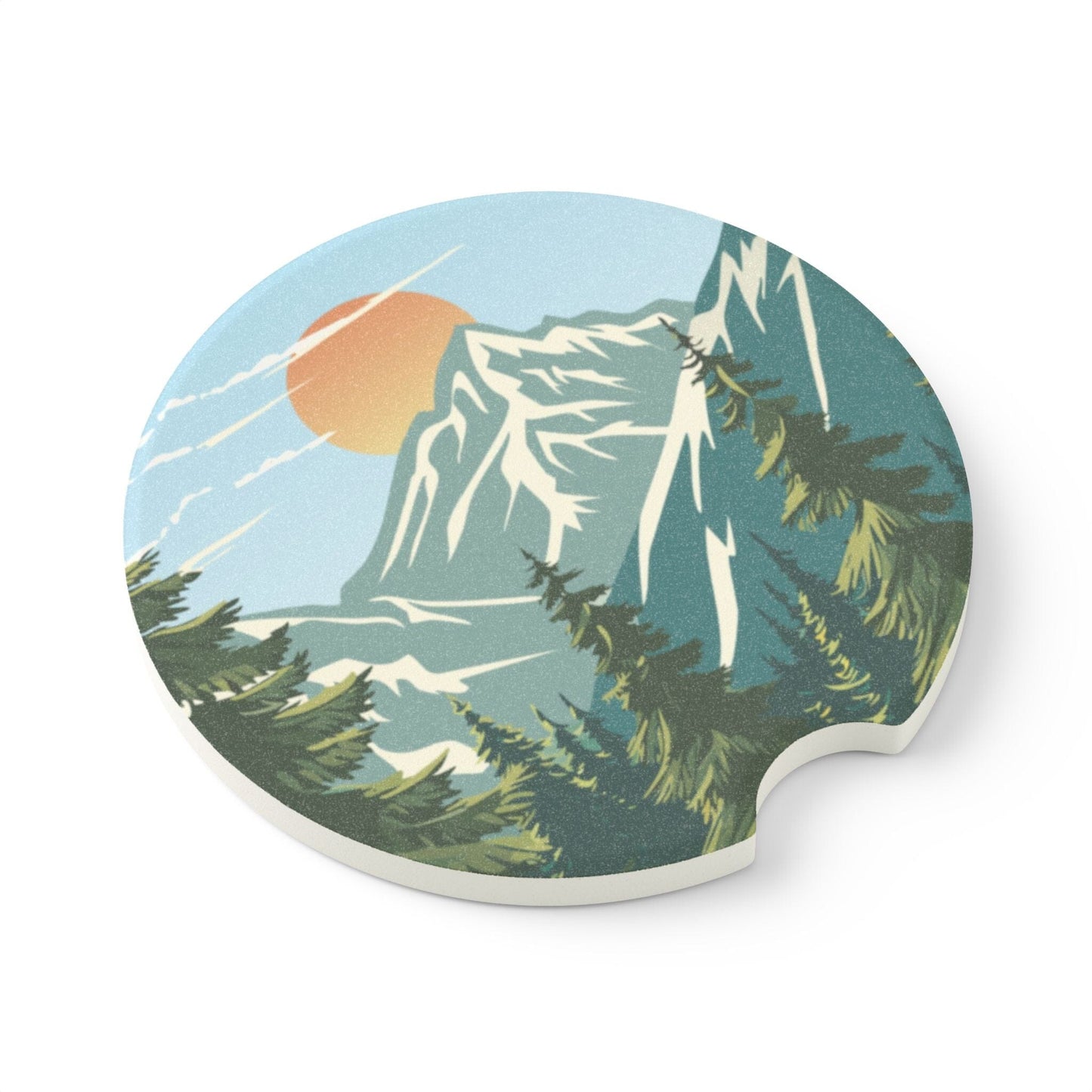 National Park Car Coasters Adventure Gifts for Hikers • Cute Car Accessories Home Decor Printify
