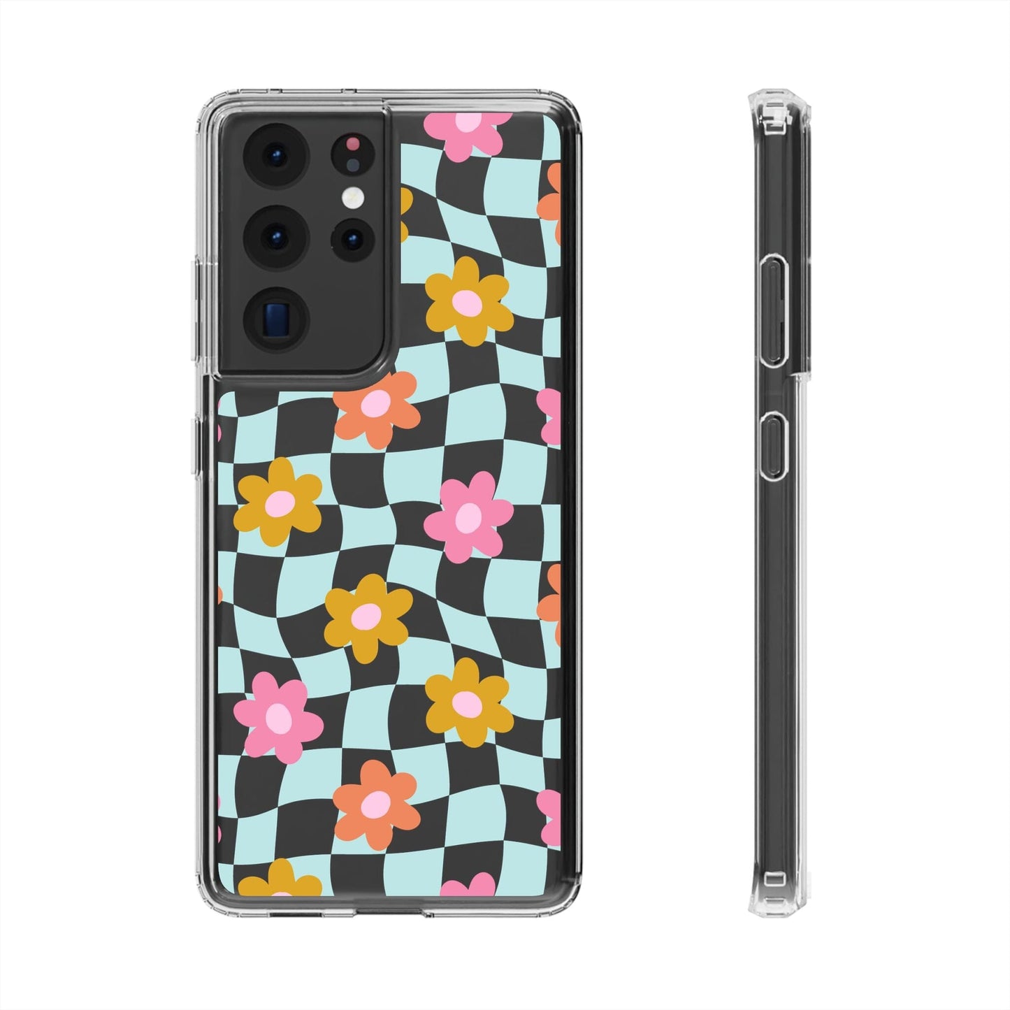 Cute Coconut Girl iPhone Cases • Colorful Floral Clear Phone Case Designed to fit Most iPhone and Samsung Models Phone Case Printify Samsung Galaxy S21 Ultra Without gift packaging