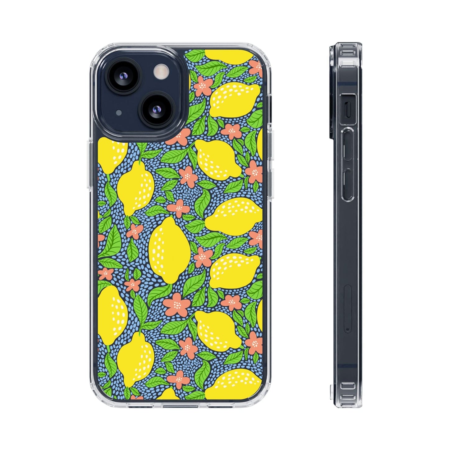 Clear iPhone 16 Pro Phone Case, Lemon Citron Coquette Phonecase • Designed to fit Most iPhone and Samsung Models Phone Case Printify iPhone 13 Mini Without gift packaging