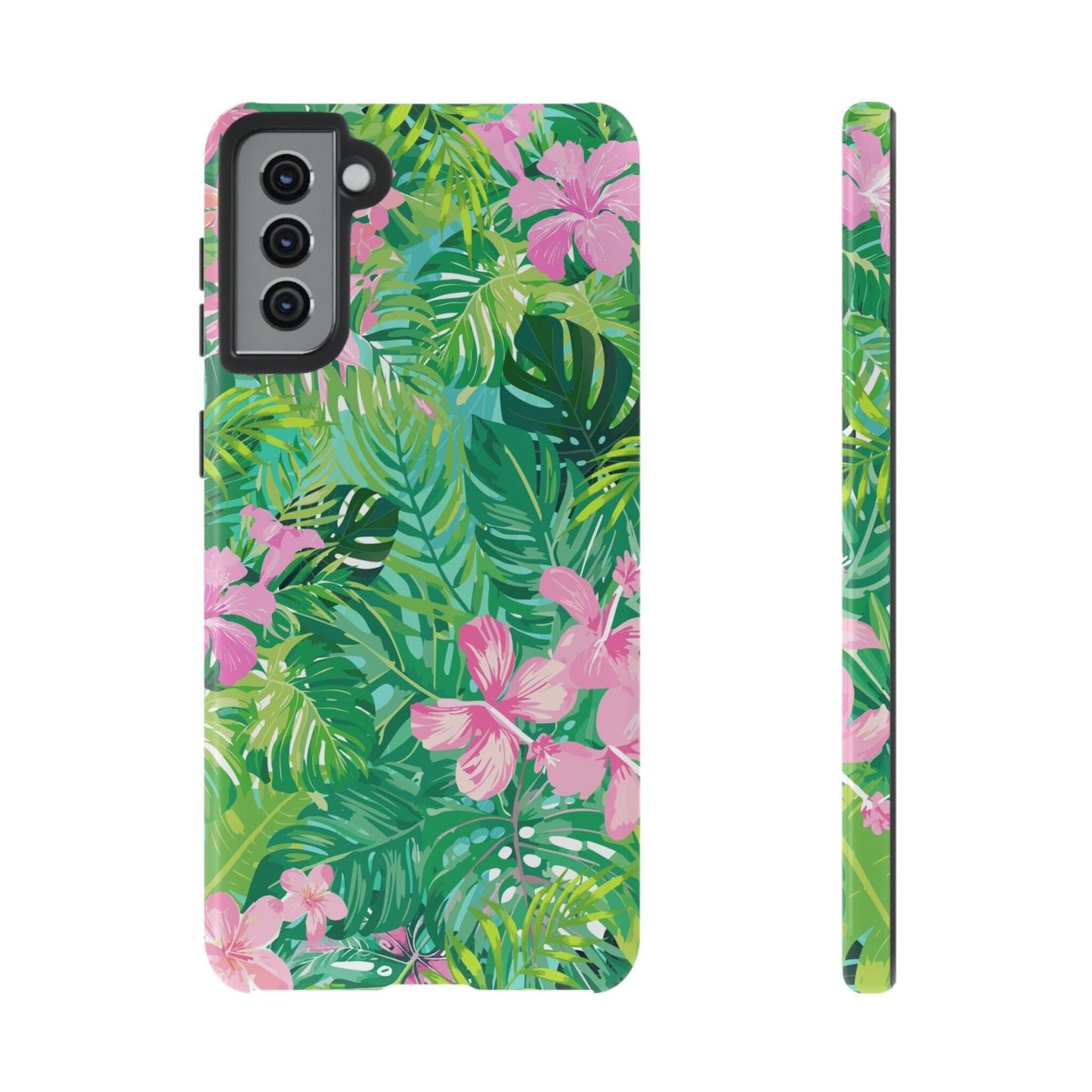 Tropical Pink Phone Case • Designed to Fit Most iPhone, Samsung and Google Models Phone Case Printify Samsung Galaxy S21 Plus Glossy