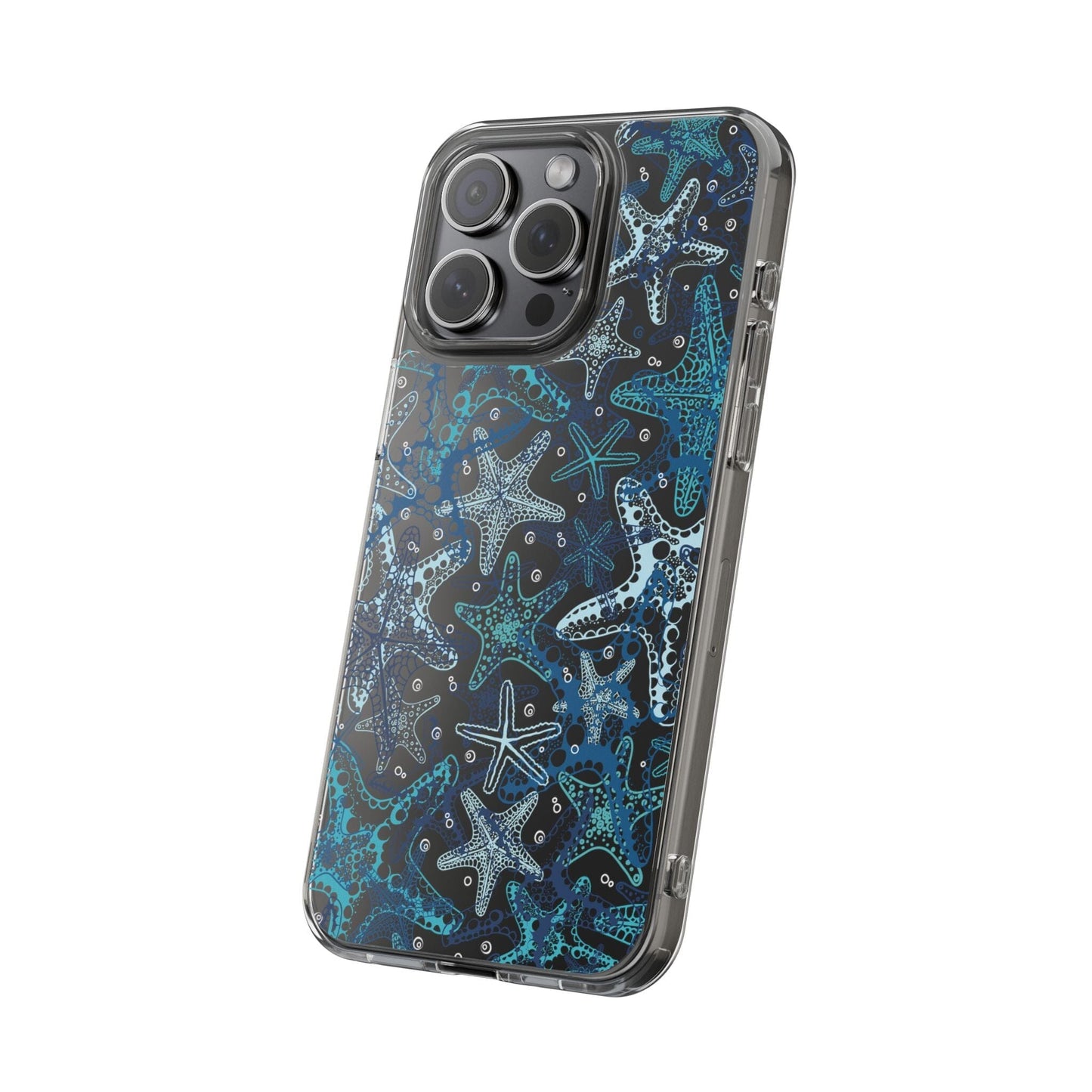Starfish Clear Phone Cases, Summer Ocean Inspired Phone Cases Compatible with most iPhone and Samsung Models Phone Case Printify