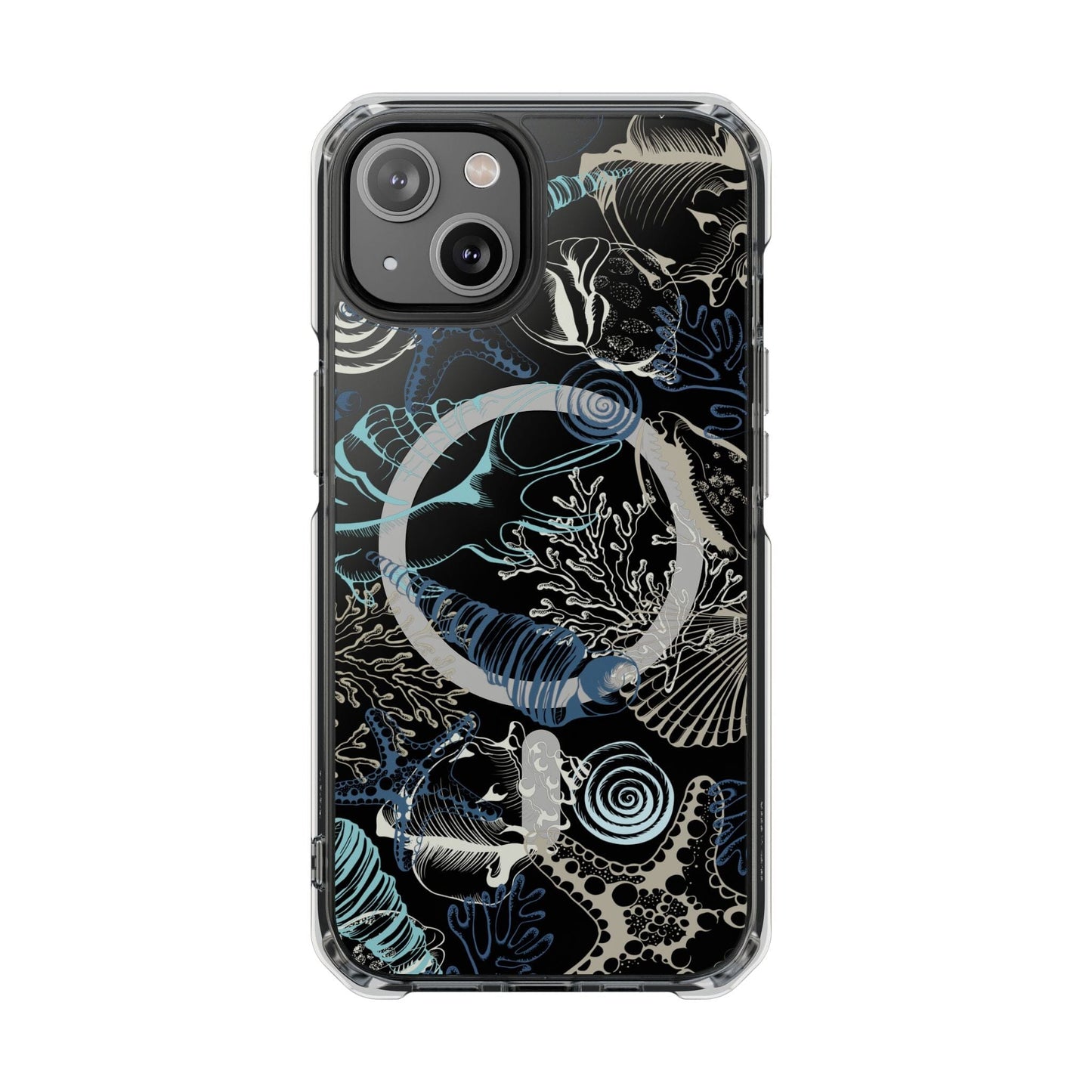Mag Safe Clear Seashell Phone Case • Fits most iPhones Phone Case Printify iPhone 14