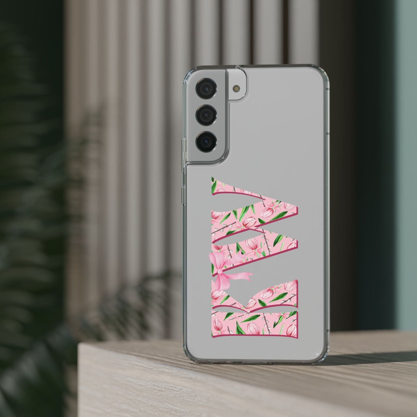 Initials iPhone 16 Pro Case, Clear Phone Cases • Designed to fit Most iPhone and Samsung Phones Phone Case Printify