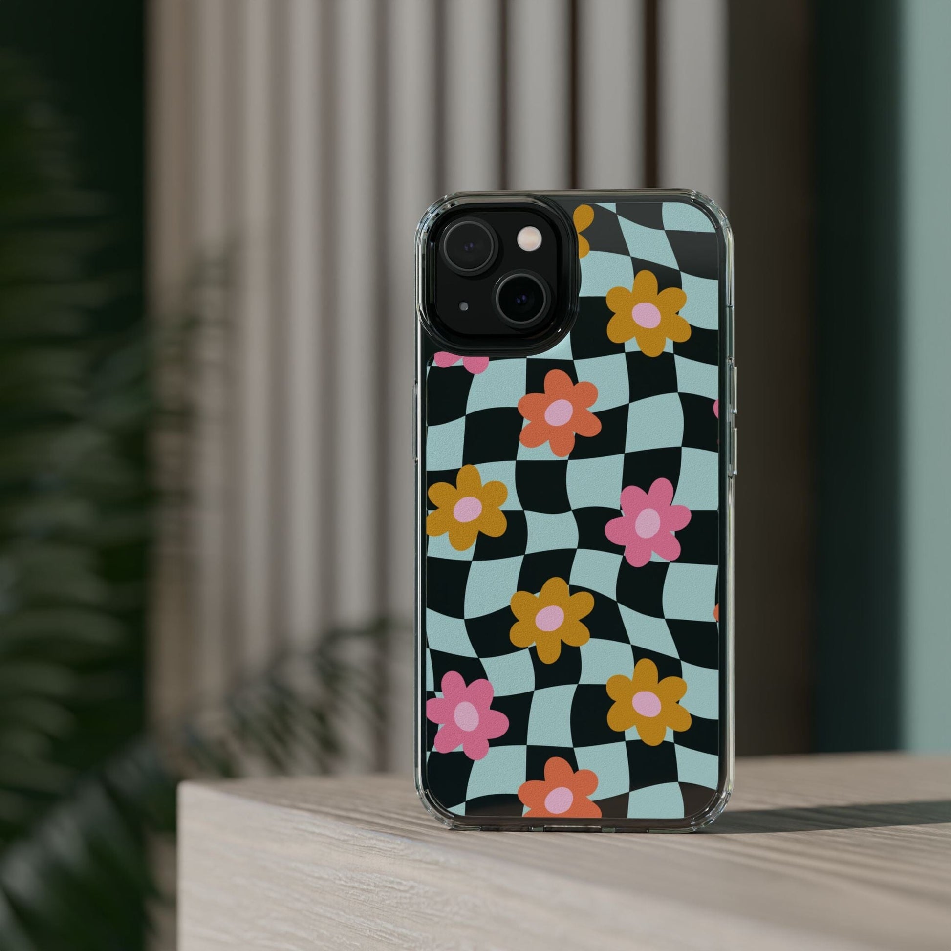 Cute Coconut Girl iPhone Cases • Colorful Floral Clear Phone Case Designed to fit Most iPhone and Samsung Models Phone Case Printify