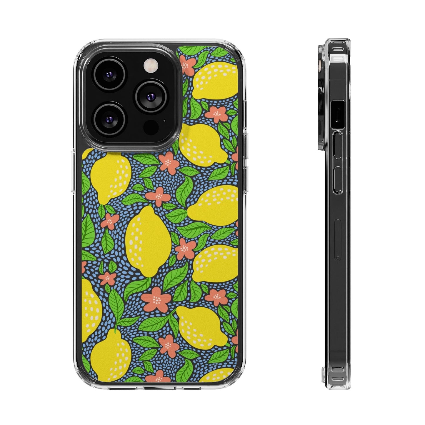 Clear iPhone 16 Pro Phone Case, Lemon Citron Coquette Phonecase • Designed to fit Most iPhone and Samsung Models Phone Case Printify iPhone 14 Pro Without gift packaging