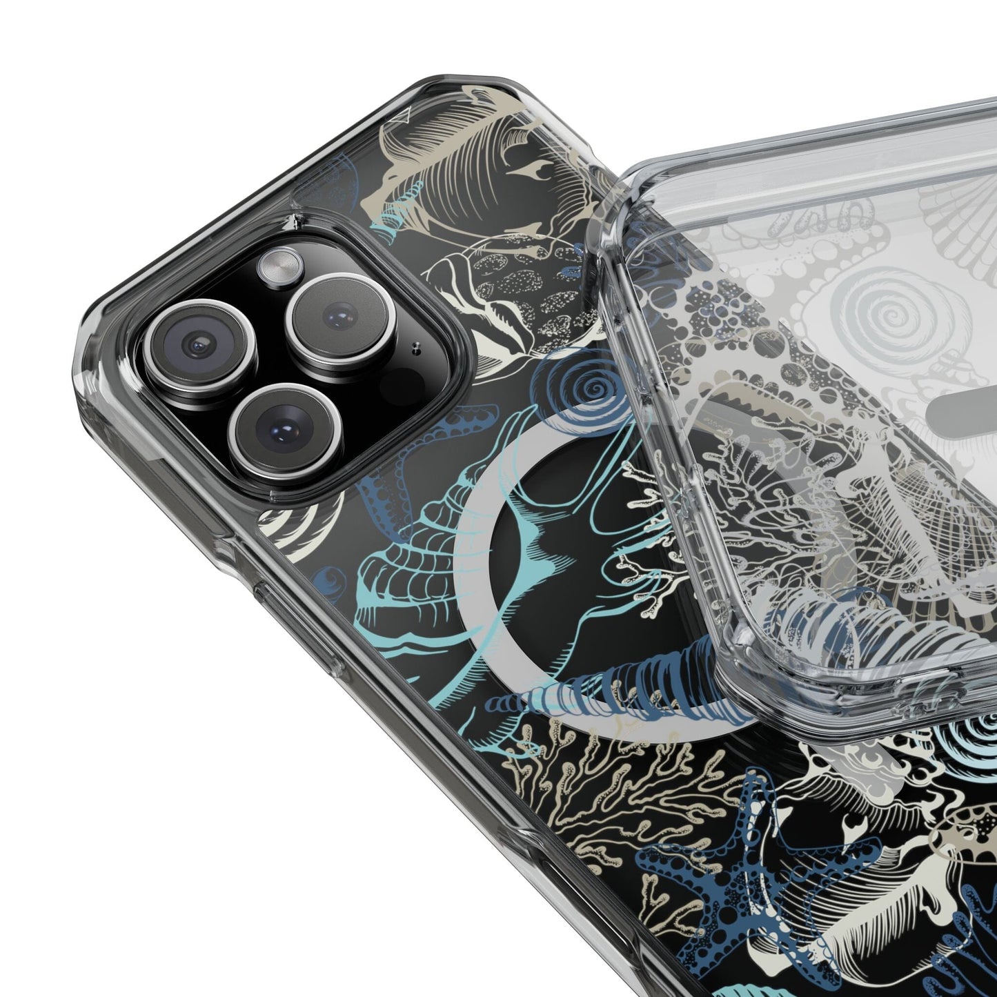 Mag Safe Clear Seashell Phone Case • Fits most iPhones Phone Case Printify