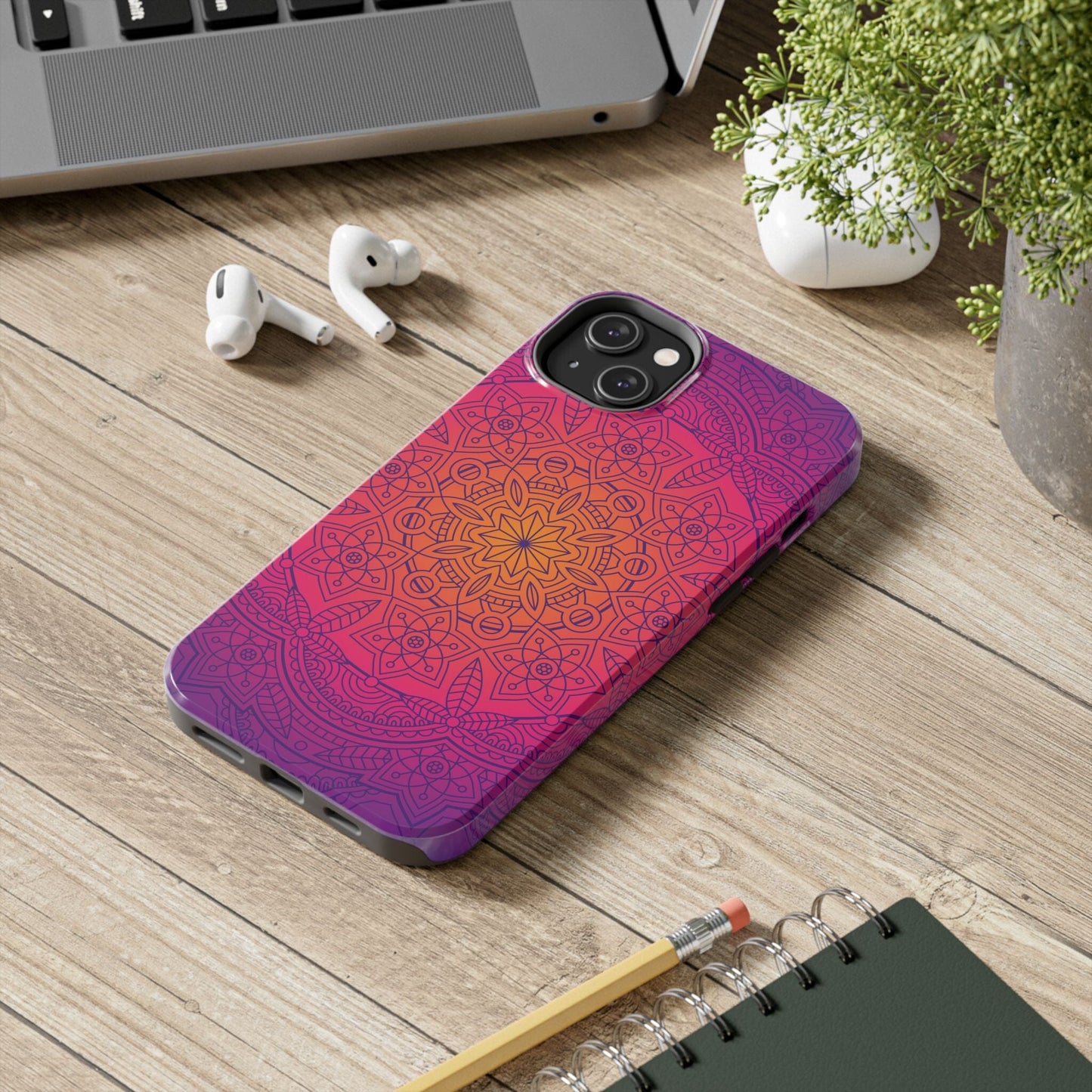 Pink Mandala iPhone Case • Designed to Fit Most iPhone and Samsung Models Phone Case Printify