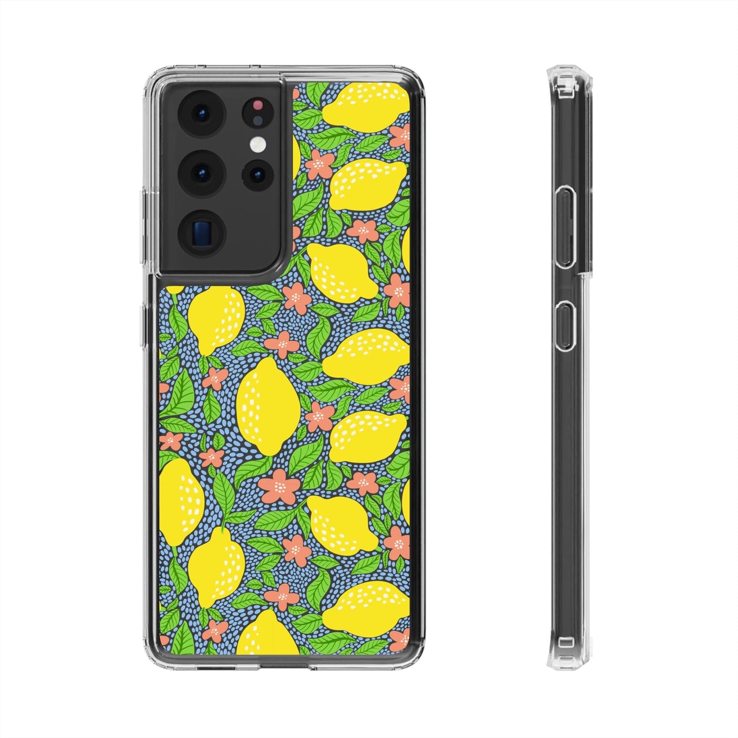 Clear iPhone 16 Pro Phone Case, Lemon Citron Coquette Phonecase • Designed to fit Most iPhone and Samsung Models Phone Case Printify Samsung Galaxy S21 Ultra Without gift packaging