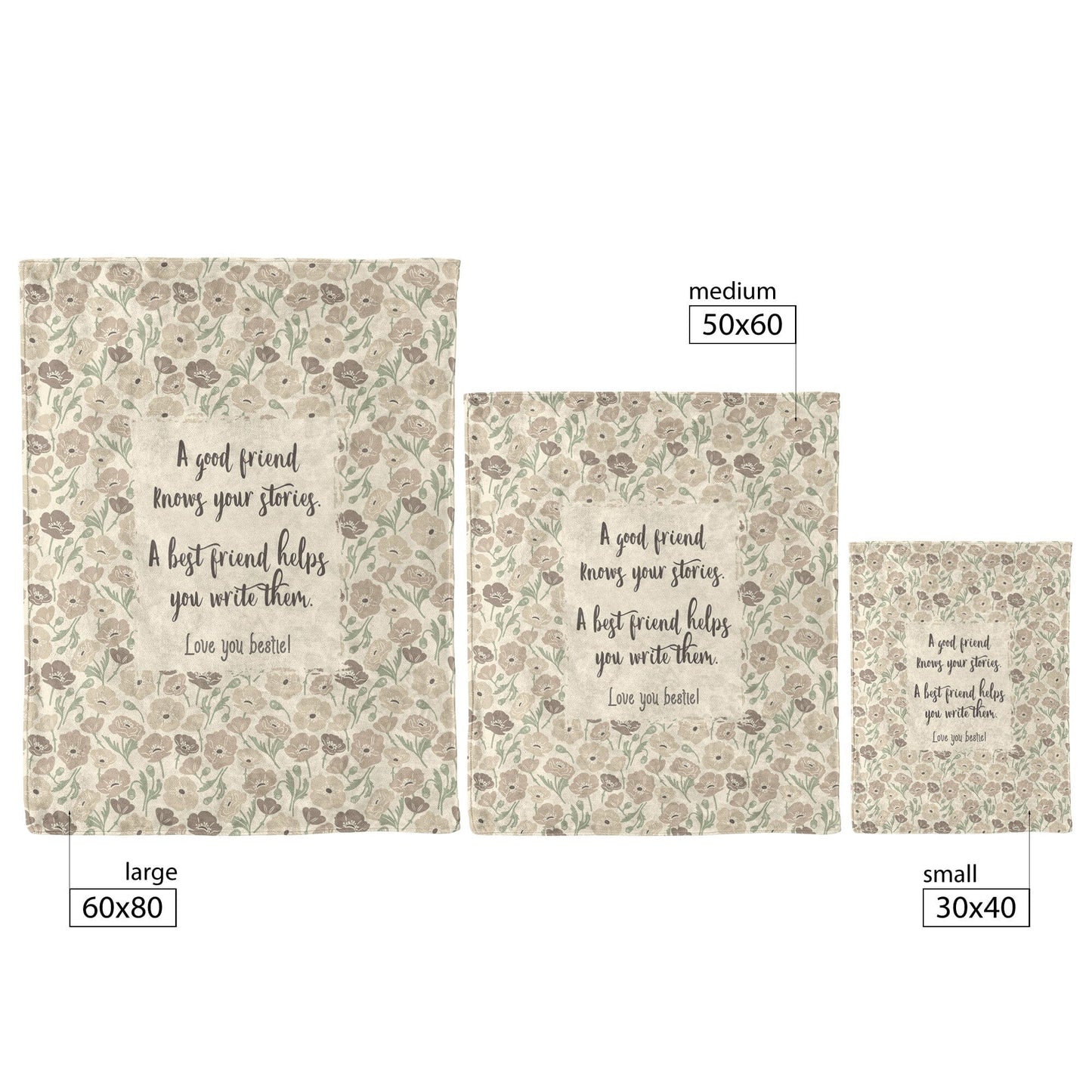 Best Friend Gifts - Sherpa Fleece Blanket Blankets teelaunch
