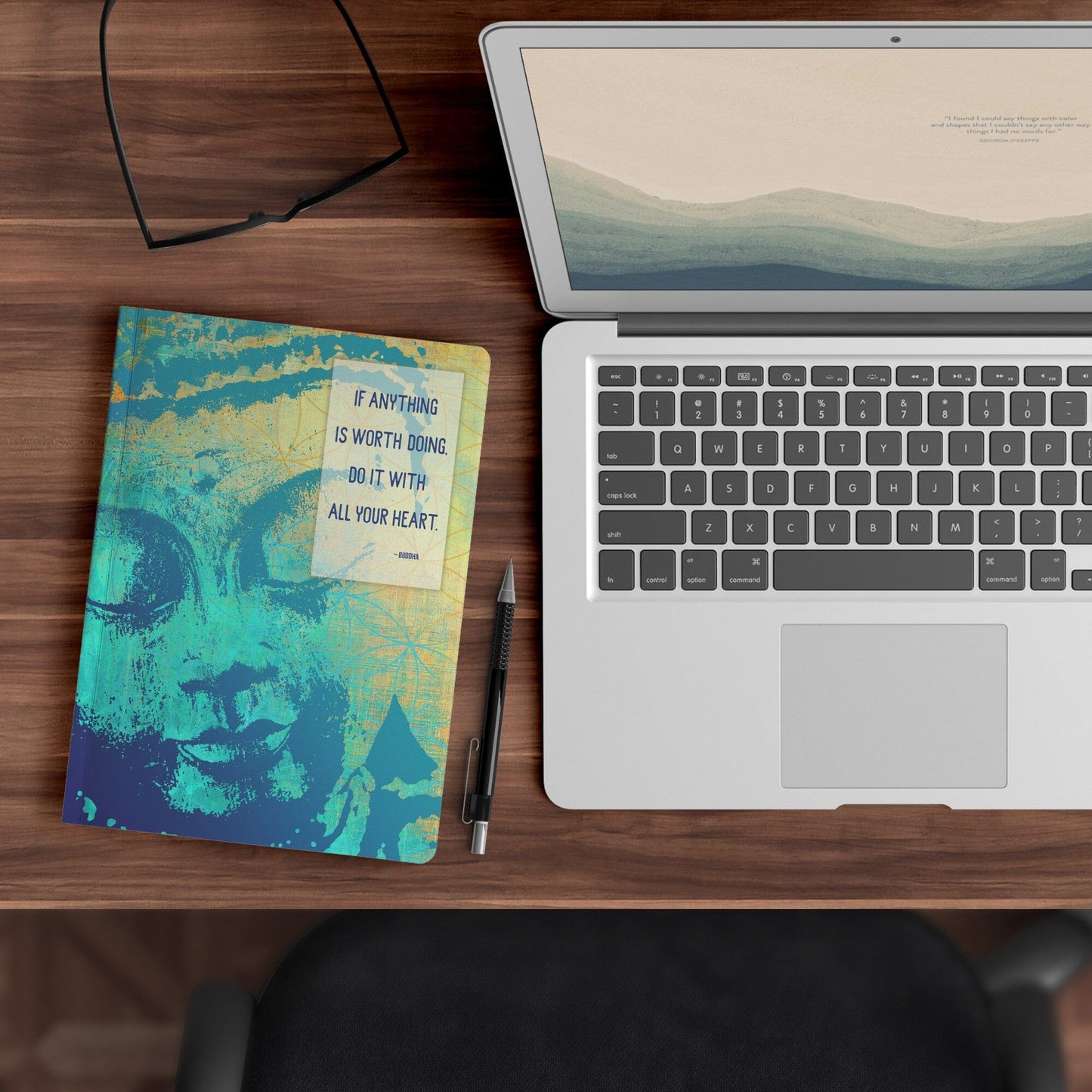 Buddha Meditation Journal | Mental Health Notebook Notebooks teelaunch