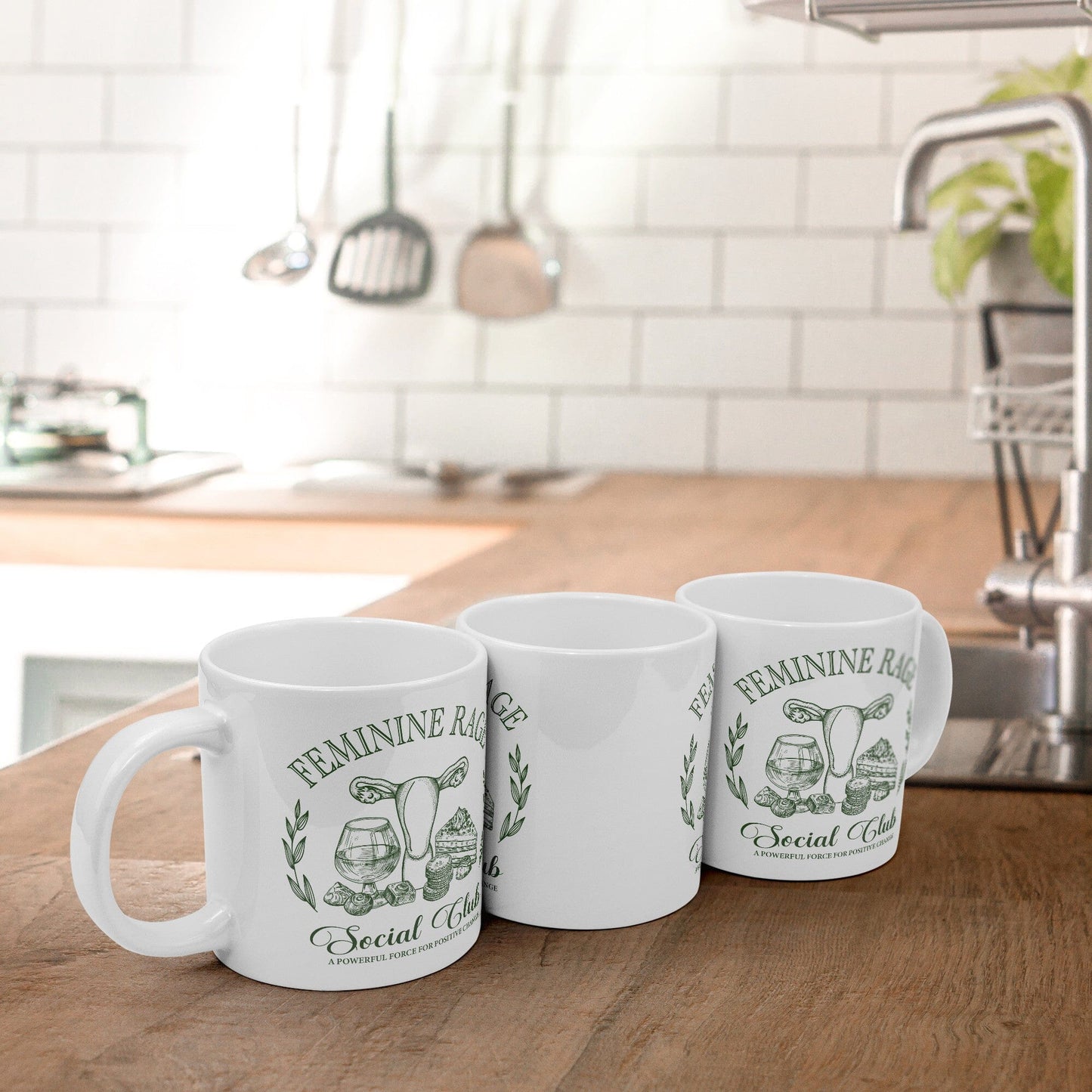 Feminine Rage Social Club ~ Coffee Mugs Coffee Mugs teelaunch