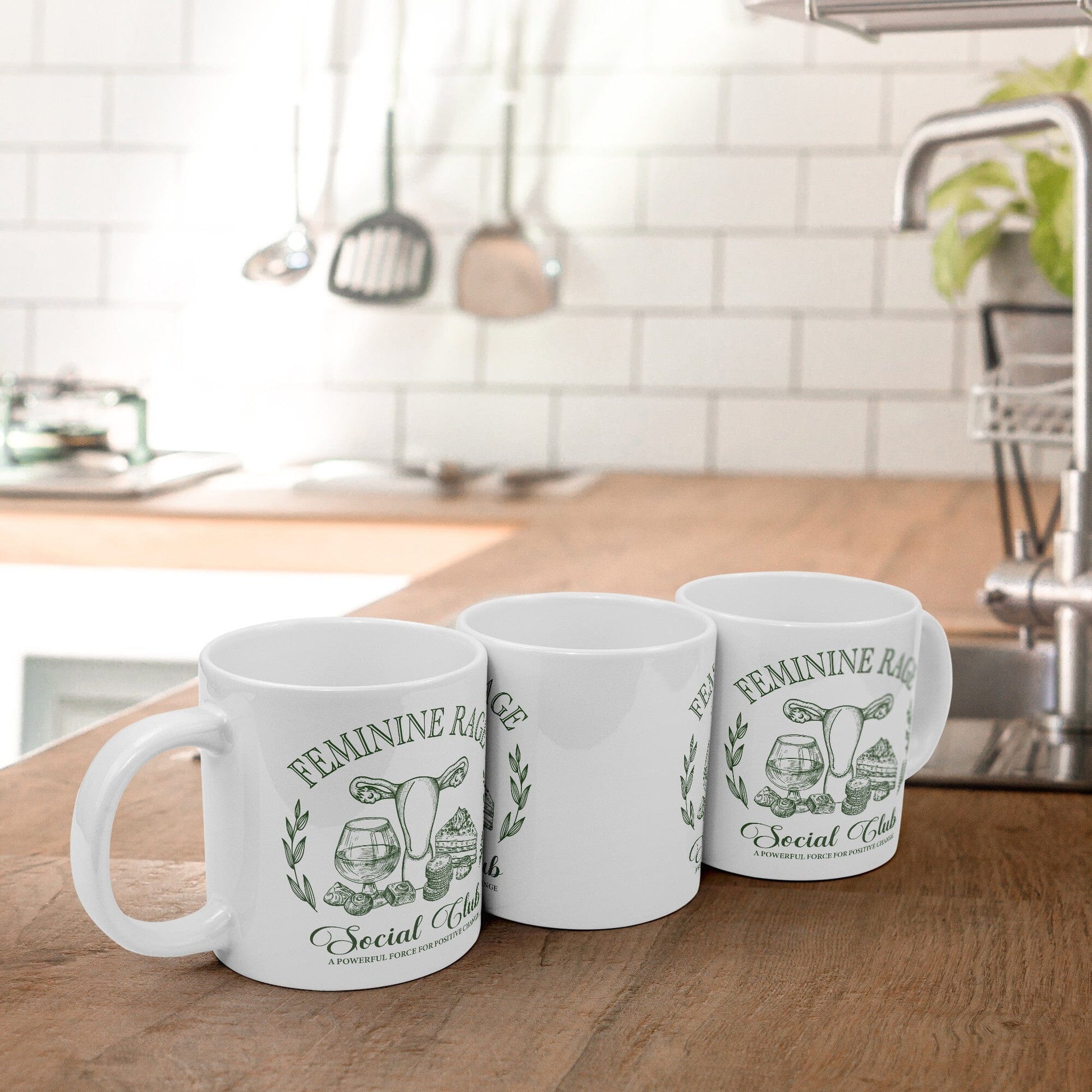 Feminine Rage Social Club ~ Coffee Mugs Coffee Mugs teelaunch