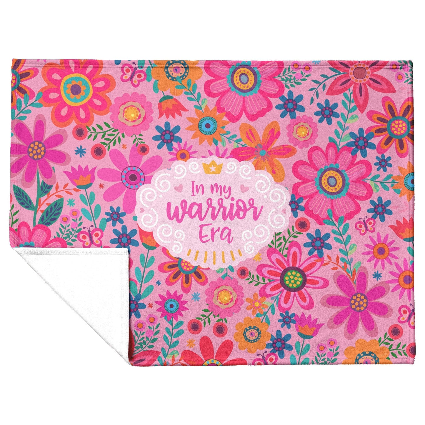 In My Warrior Era, Pink Ribbon October Blanket, Fighter Emotional Support Blanket, Breast Cancer Survivor Blankets teelaunch