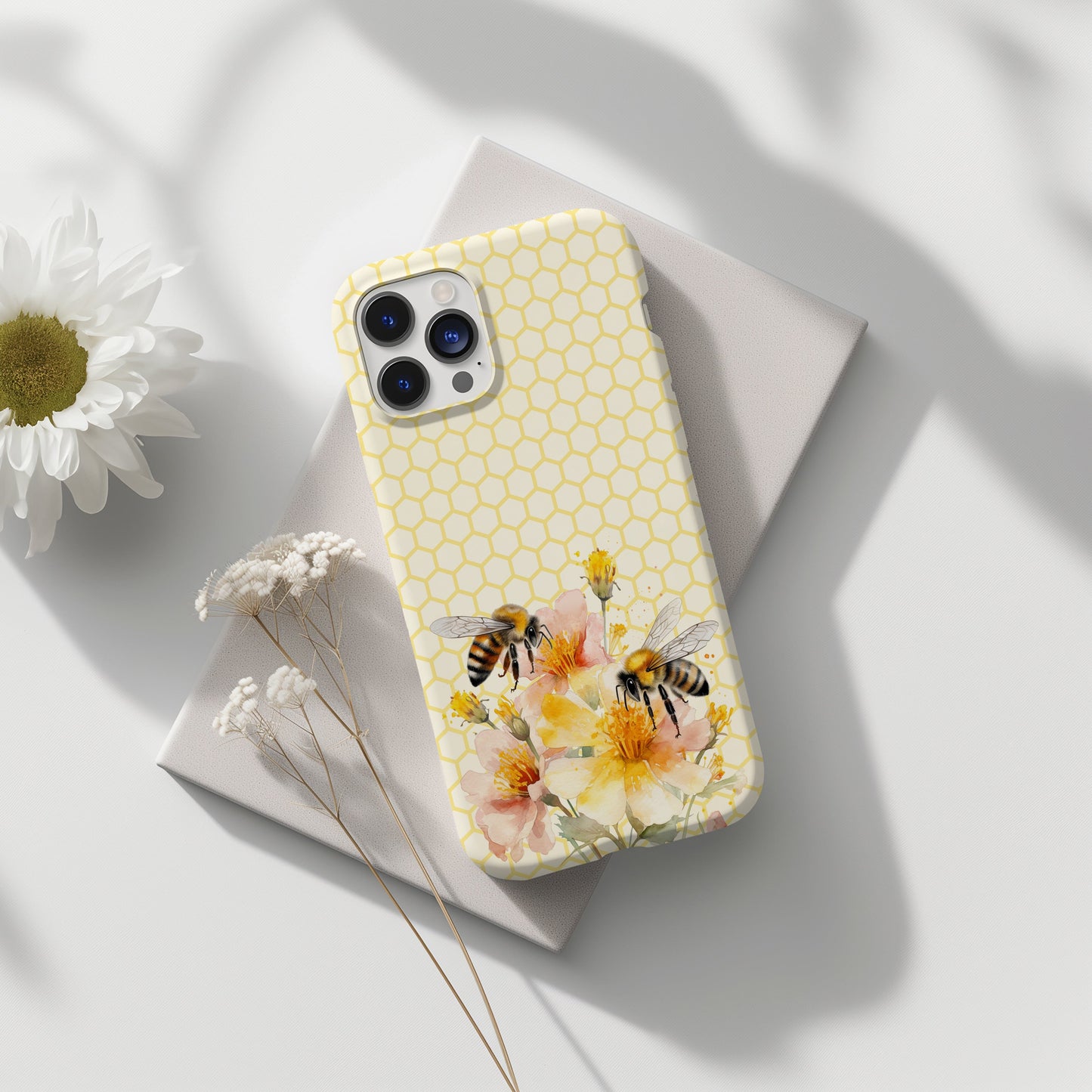 Honey Bee iPhone Case • Designed to Fit Most iPhone and Samsung Models Phone Case Printify