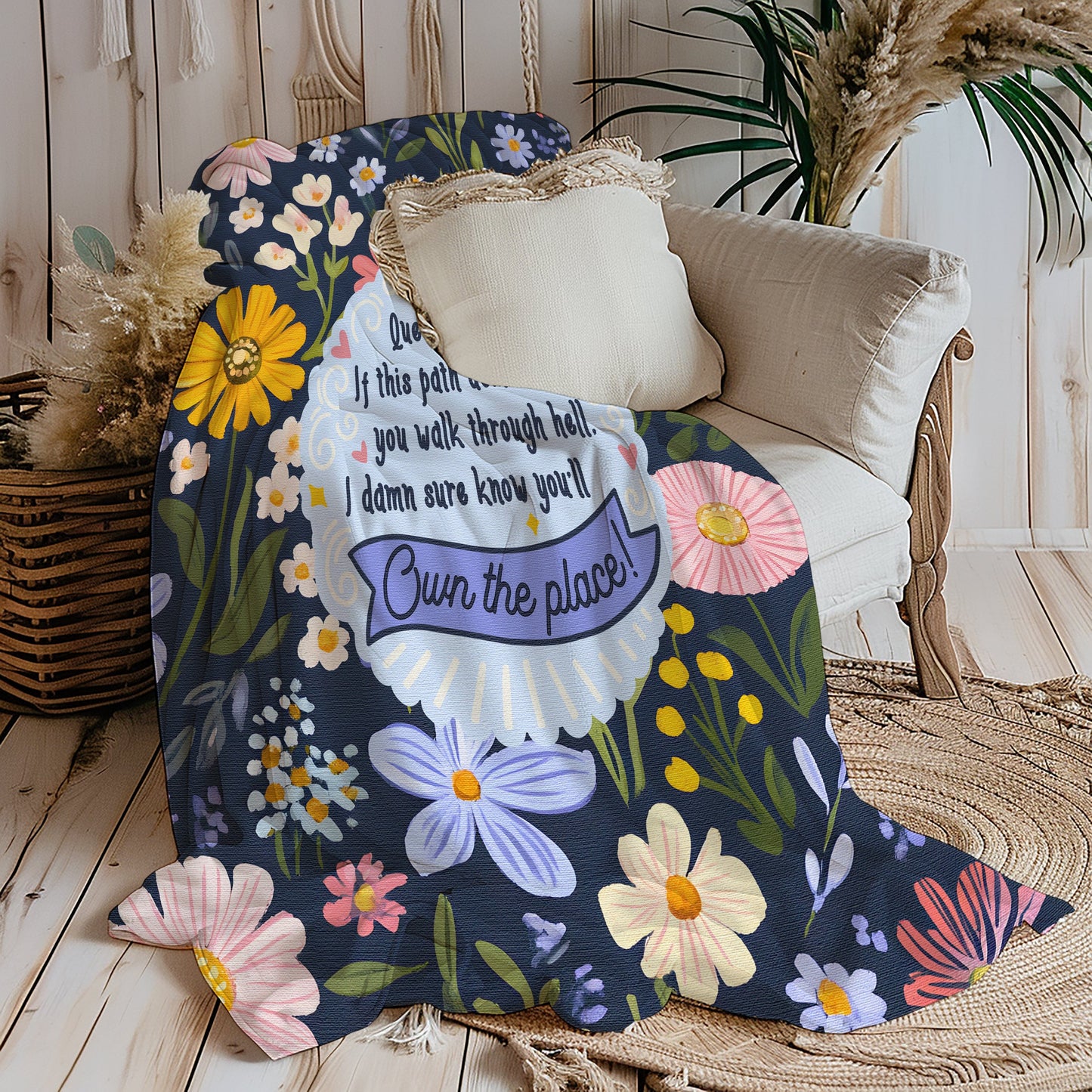 Breast Cancer Awareness Gifts ~ Woven Blanket, October Awarness Month, Fuck Cancer Blankets teelaunch