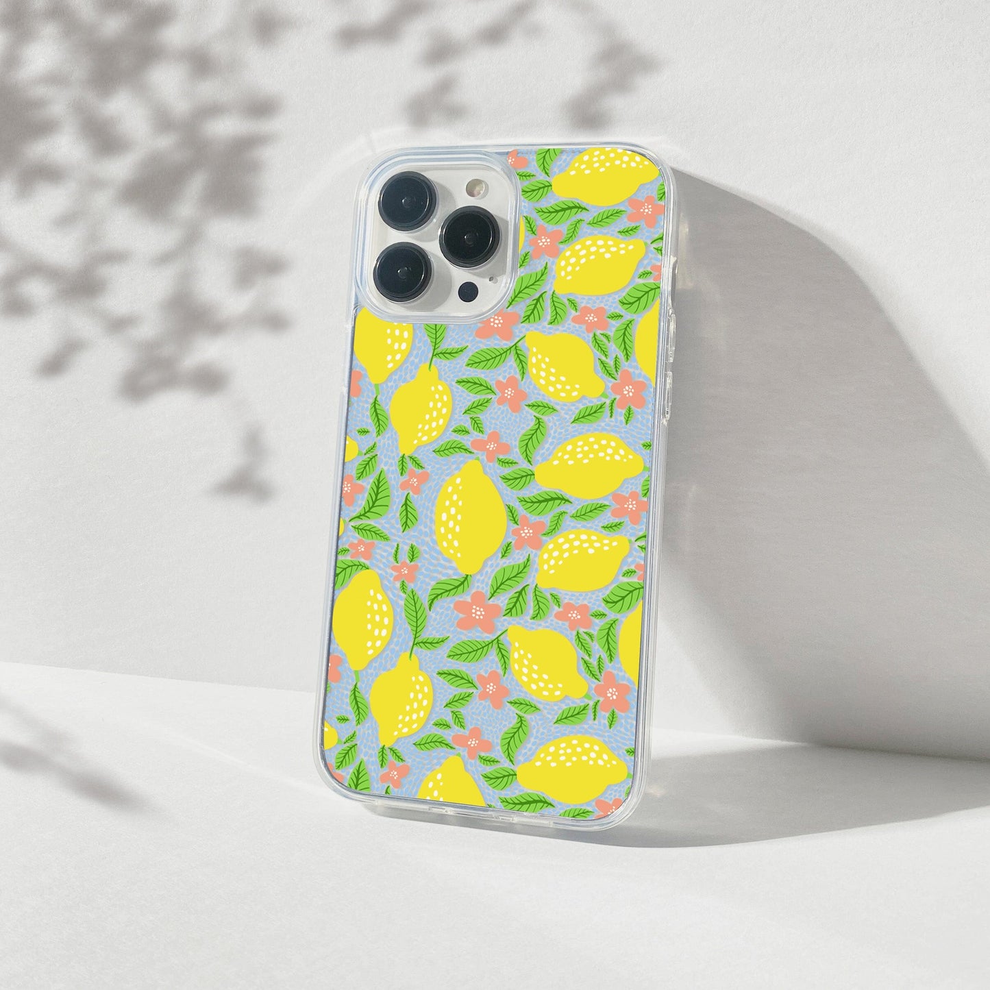 Clear iPhone 16 Pro Phone Case, Lemon Citron Coquette Phonecase • Designed to fit Most iPhone and Samsung Models Phone Case Printify
