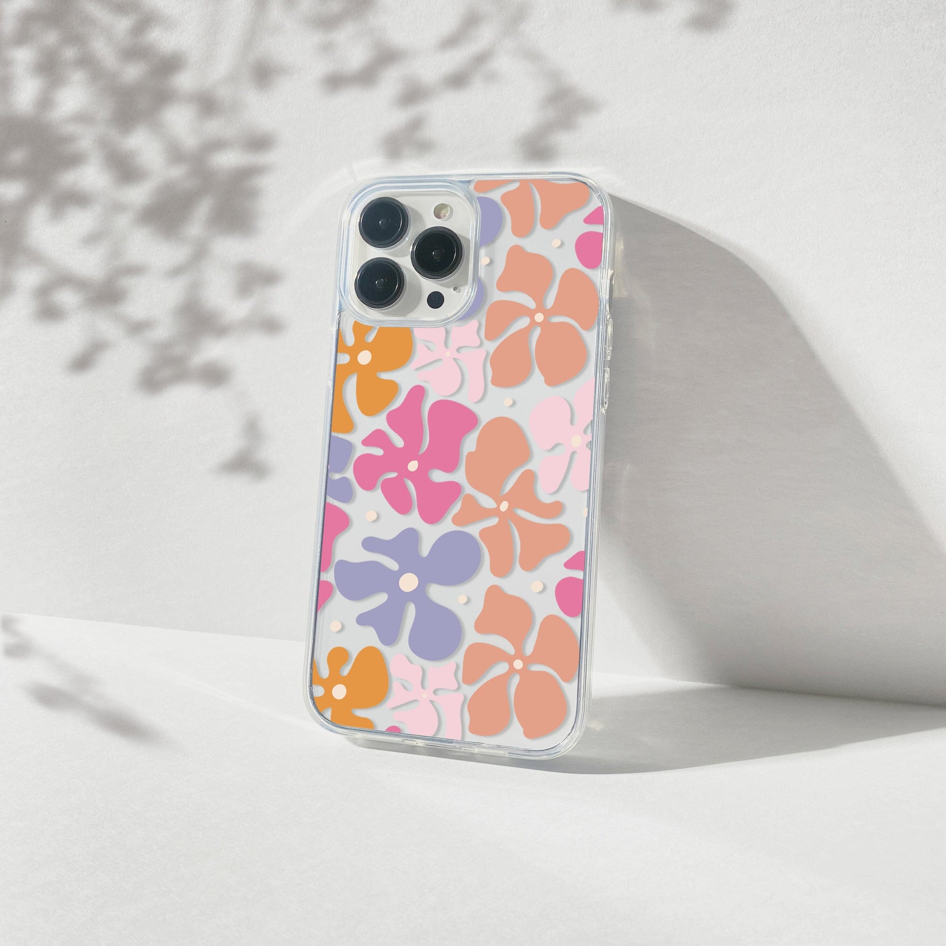 Coconut Girl Clear Phone Cases • Hibiscus Flower Phone Cases fit most iPhone and Samsung Phones Phone Case Printify