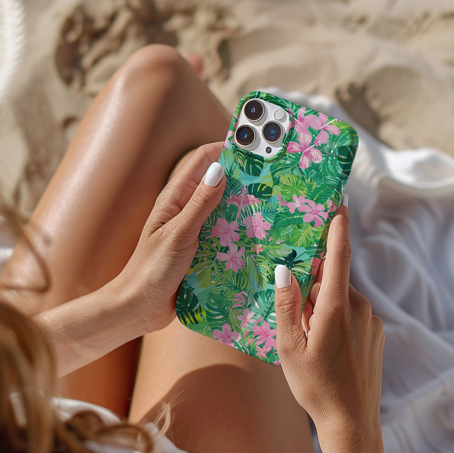 Tropical Pink Phone Case • Designed to Fit Most iPhone, Samsung and Google Models Phone Case Printify