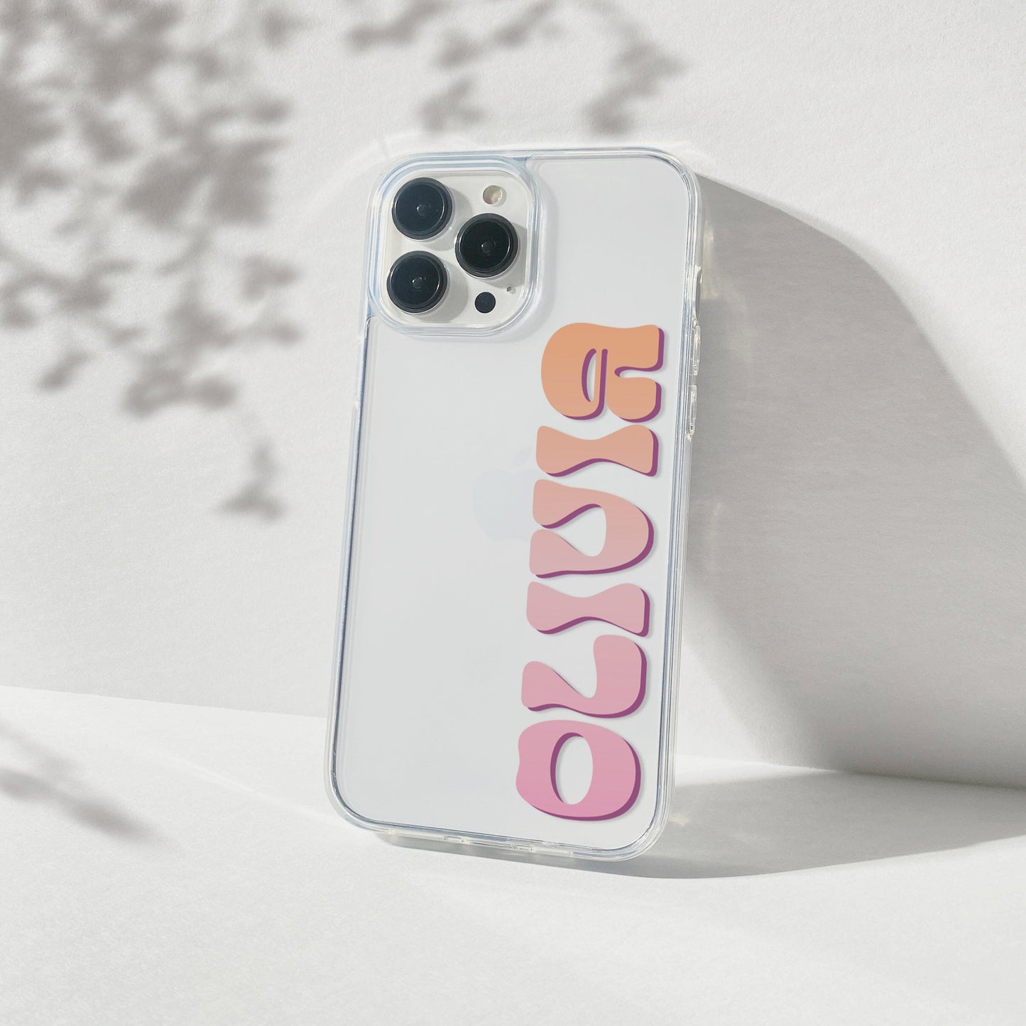 Name iPhone 16 Case, Clear Phone Cases • Designed to fit Most iPhone and Samsung Phones Phone Case Printify