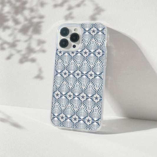 Meet Me At The Beach, iPhone 16 Clear Phone Case, Summer Vibes Seashell Phone Cases, iPhone 16 Pro, iPhone 15 Plus, 14 Pro, Samsung Galaxy Phone Case Printify