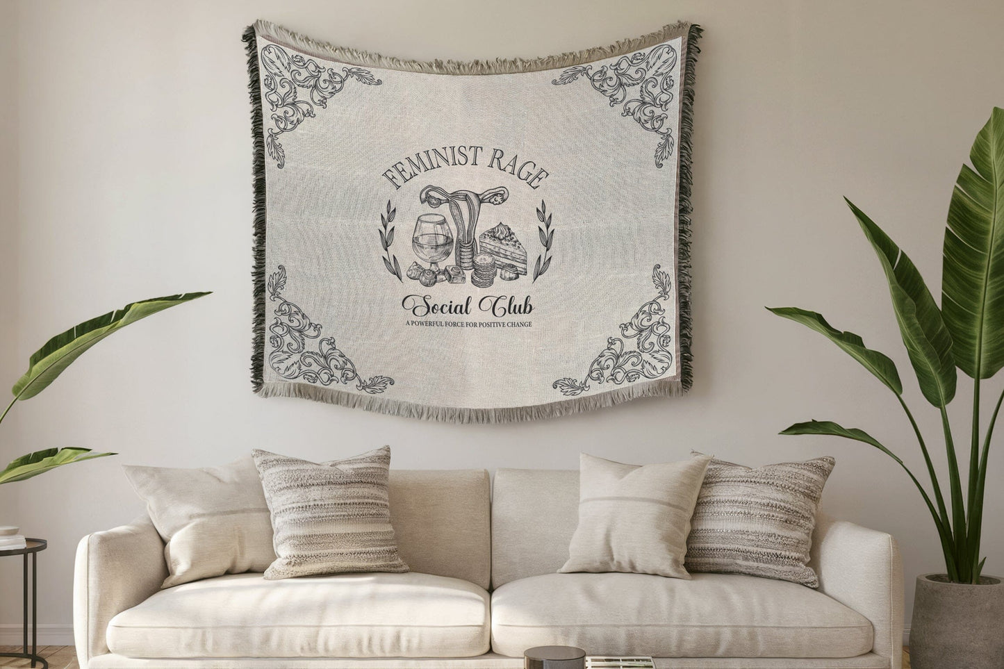 Feminist Rage Social Club Blankets Blankets teelaunch