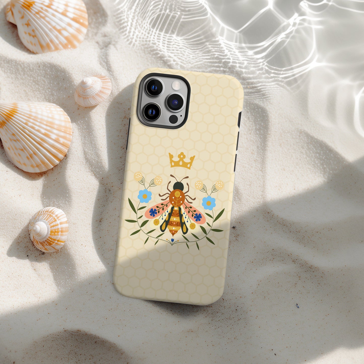 Queen Bee Phone Case • Deisgned to Fit Most iPhone and Samsung Models Phone Case Printify