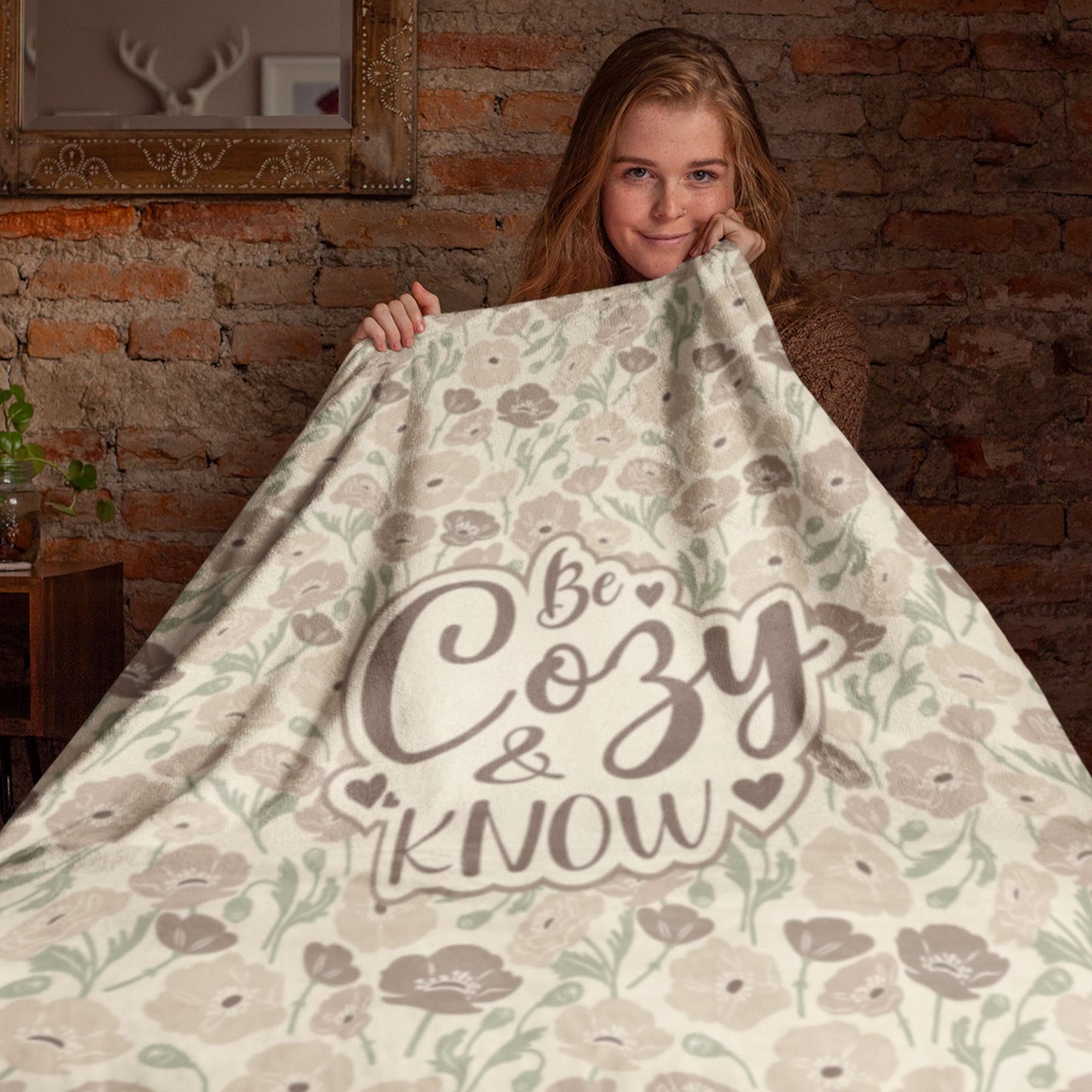Christian Gifts ~ Be Still And Know, Cozy Season Fleece Blankets Blankets teelaunch