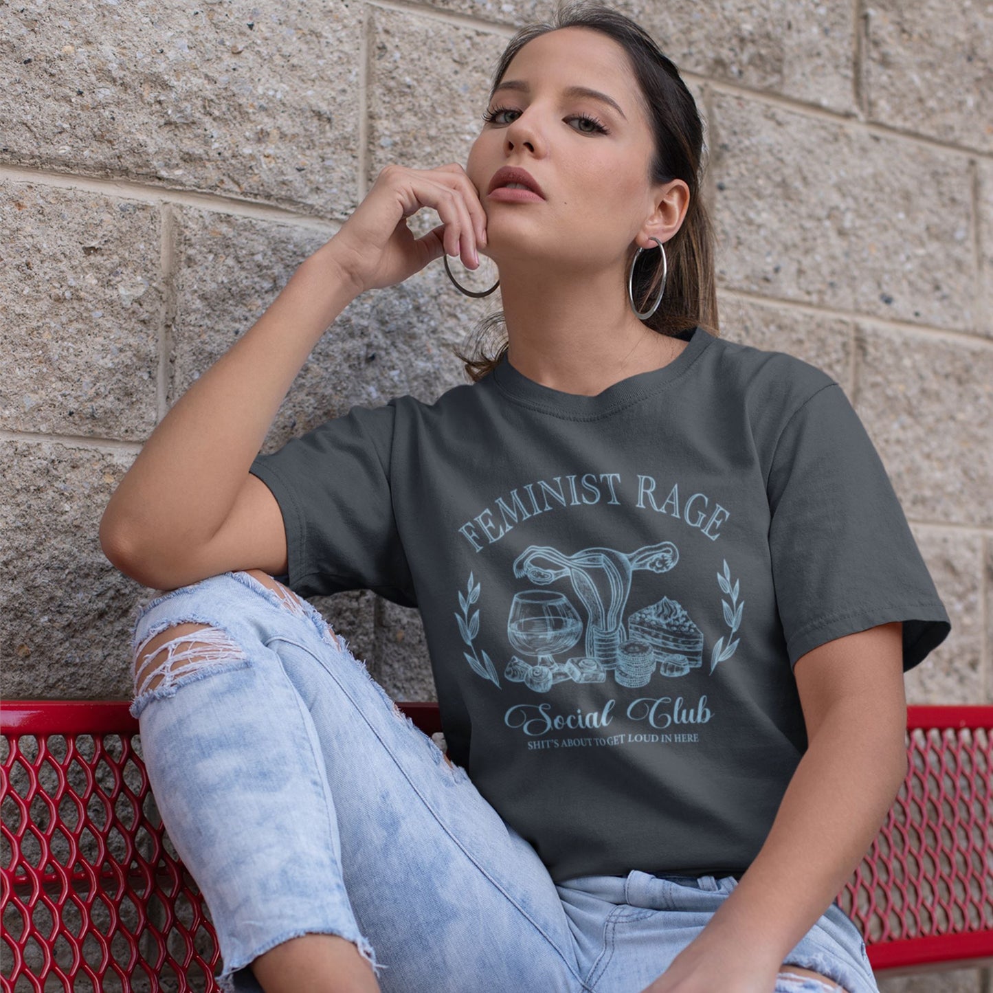 Feminist Rage Shirt ~ Equal Rights Social Club Shirts T-Shirt Printify