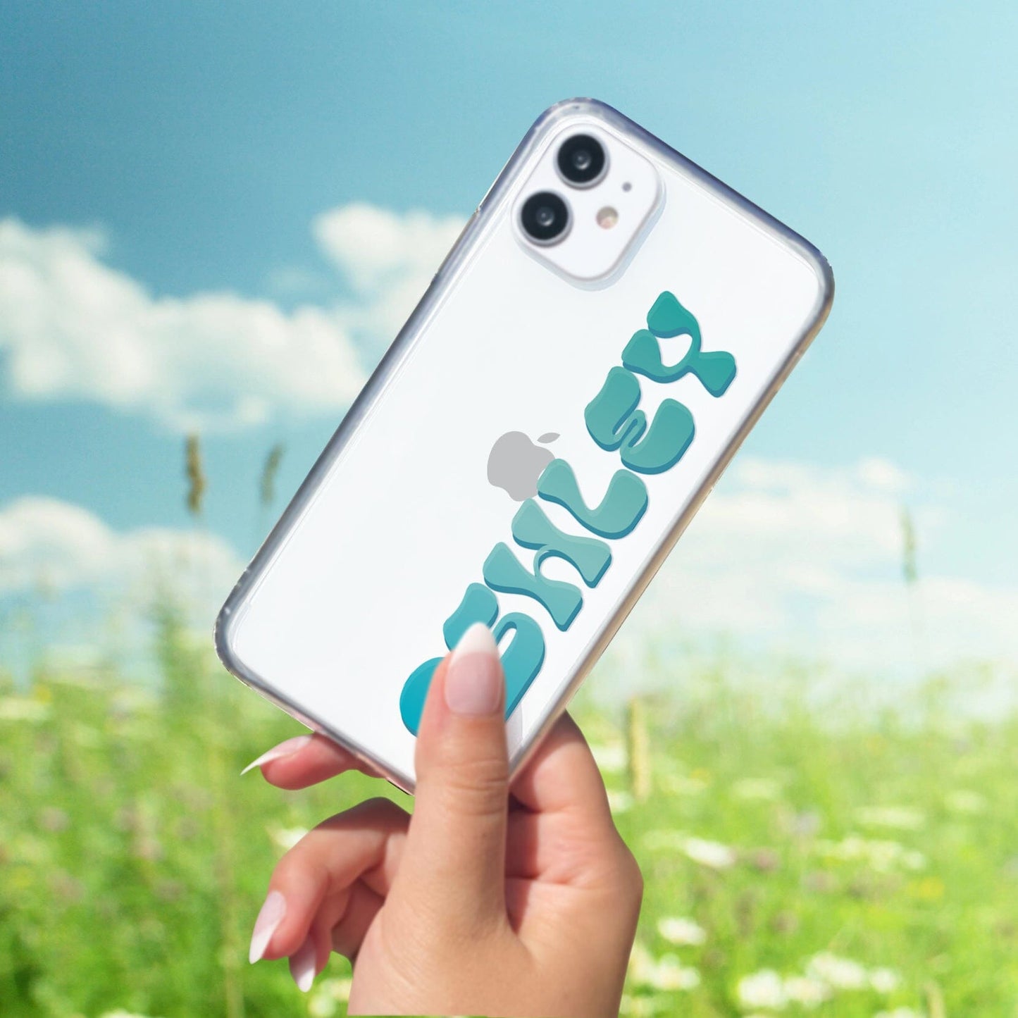 Name iPhone 16 Case, Clear Phone Cases • Designed to fit Most iPhone and Samsung Phones Phone Case Printify