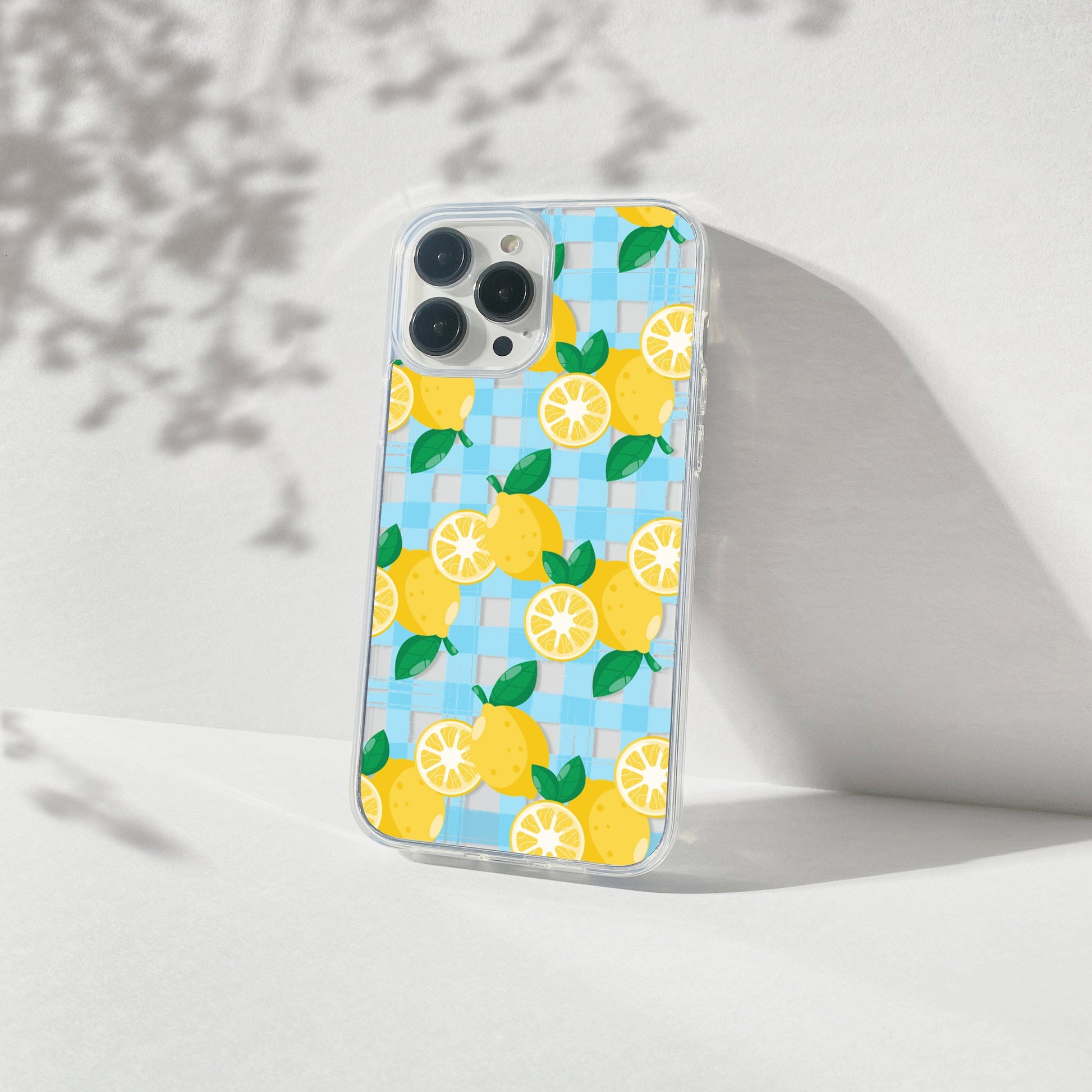 Lemon Fruit Clear Phone Case, Summer Phone Cases Compatible with most iPhone and Samsung Galaxy Models Phone Case Printify iPhone 14 Without gift packaging