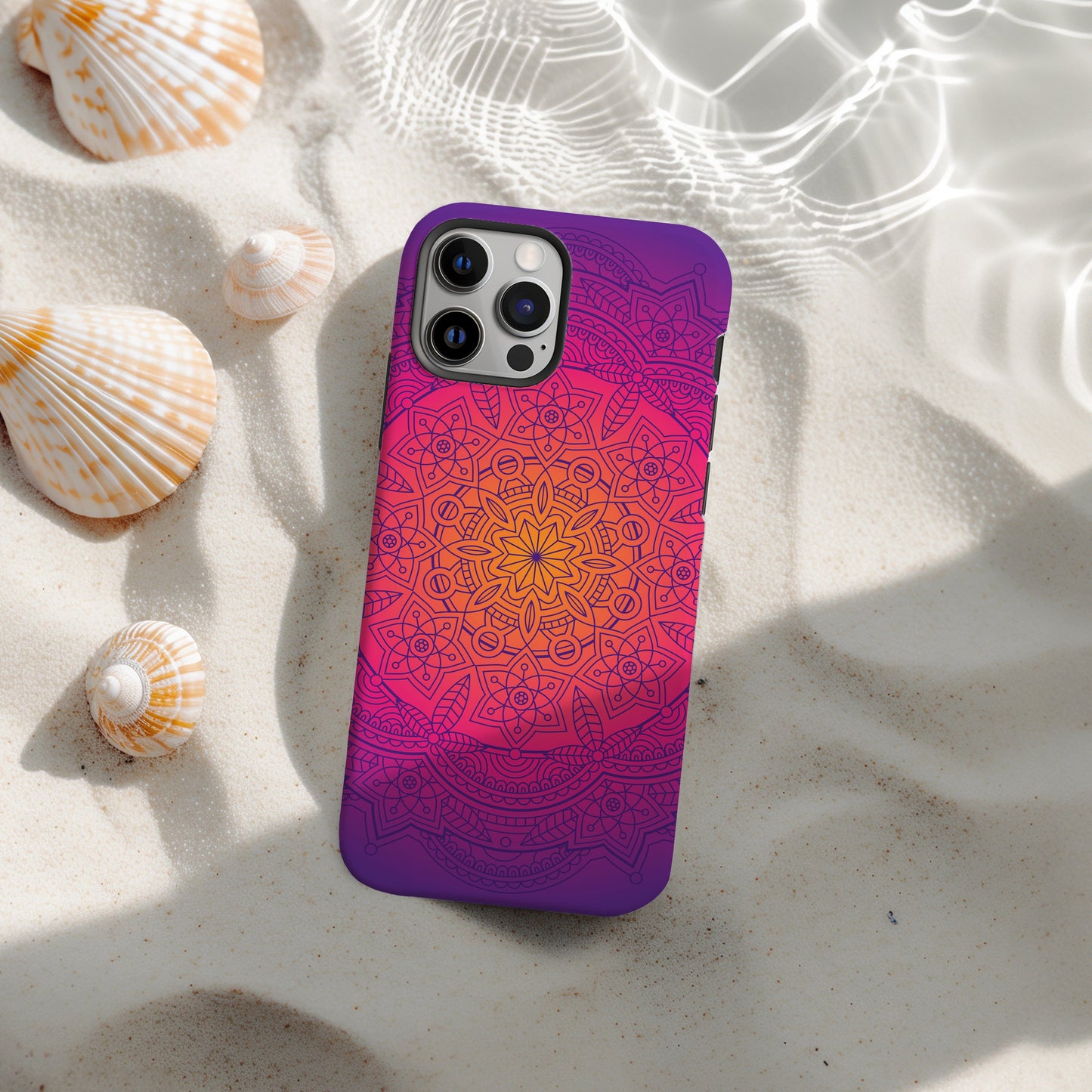 Pink Mandala iPhone Case • Designed to Fit Most iPhone and Samsung Models Phone Case Printify