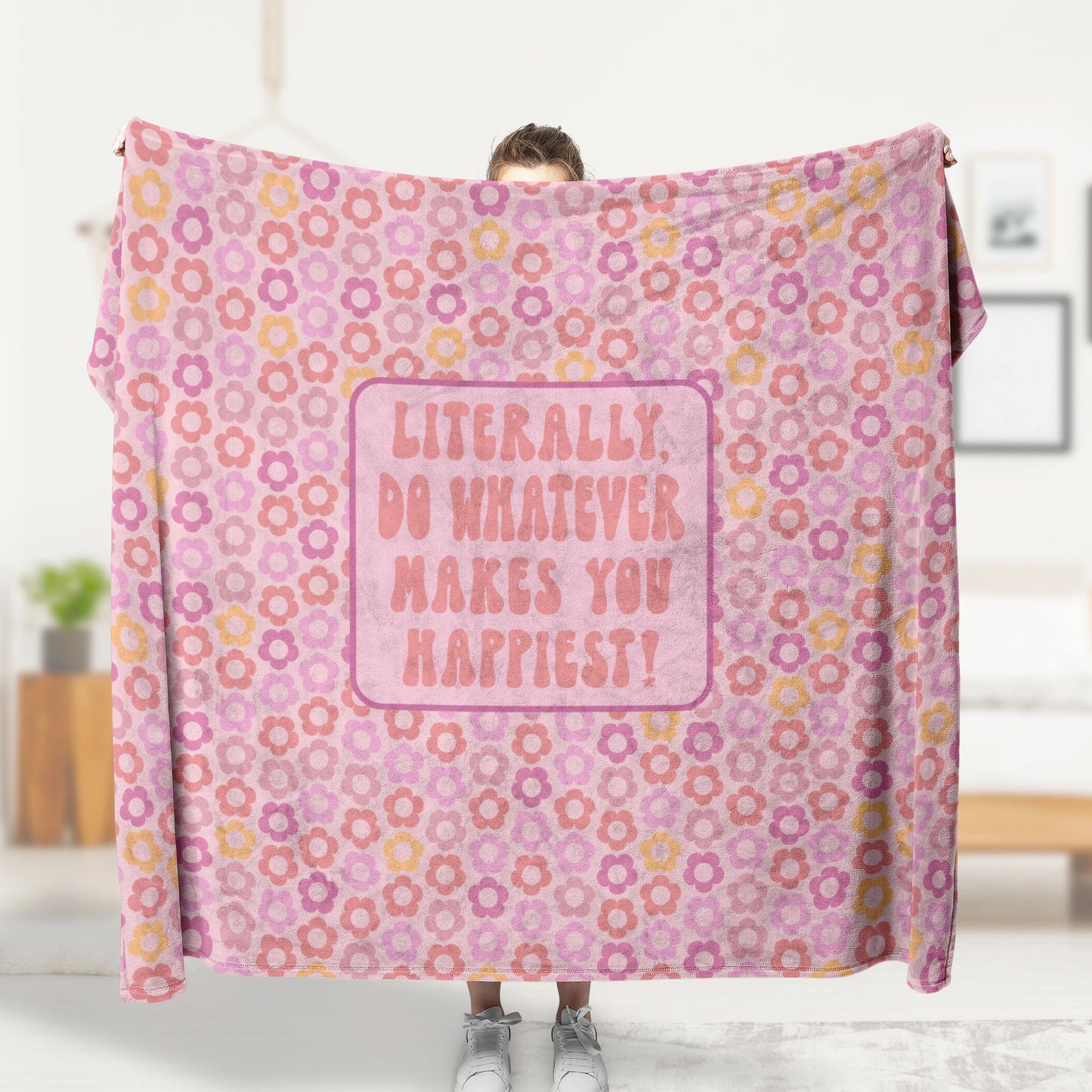 Literally, Do What Makes You Happiest Blankets Blankets teelaunch 30" x 40" Fleece