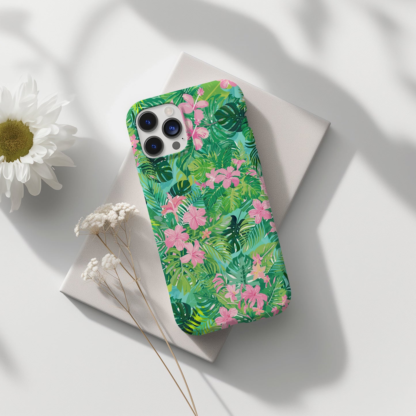 Tropical Pink Phone Case • Designed to Fit Most iPhone, Samsung and Google Models Phone Case Printify