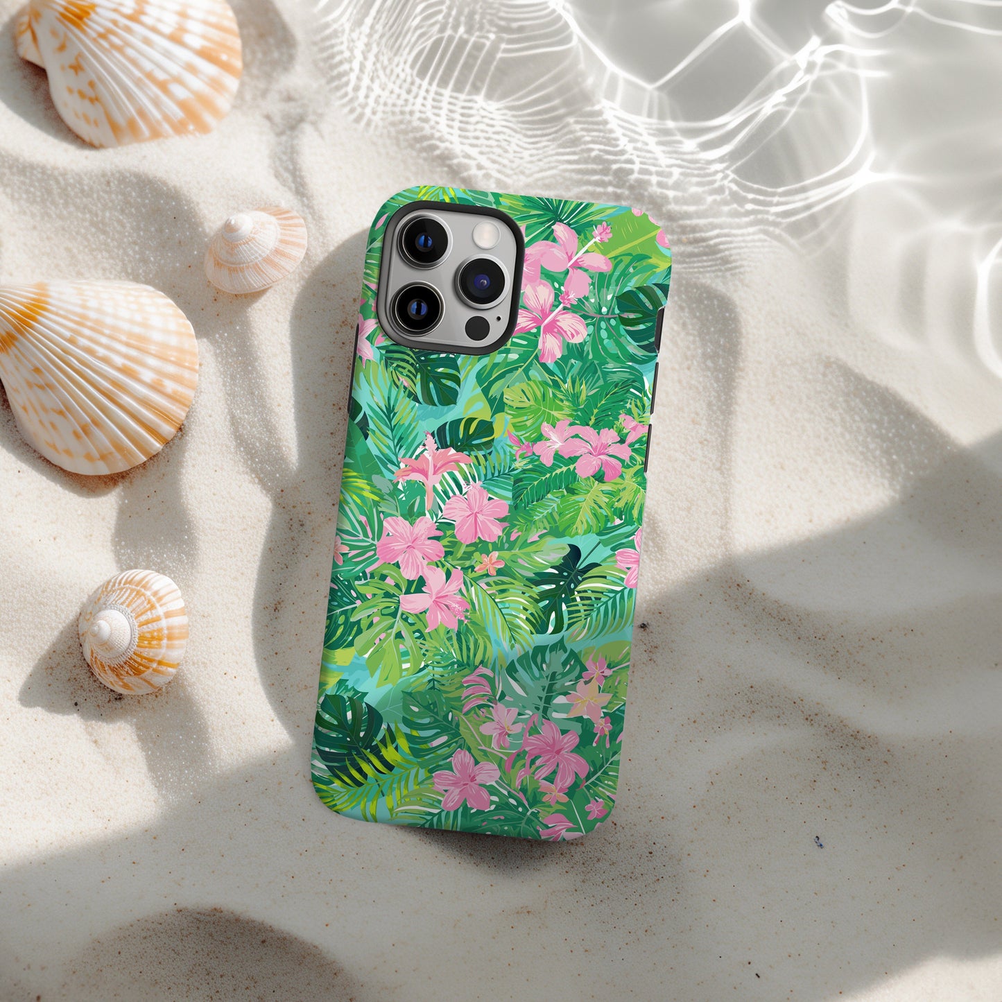 Tropical Pink Phone Case • Designed to Fit Most iPhone, Samsung and Google Models Phone Case Printify