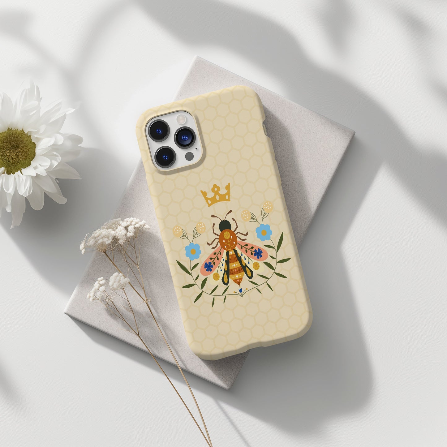 Queen Bee Phone Case • Deisgned to Fit Most iPhone and Samsung Models Phone Case Printify