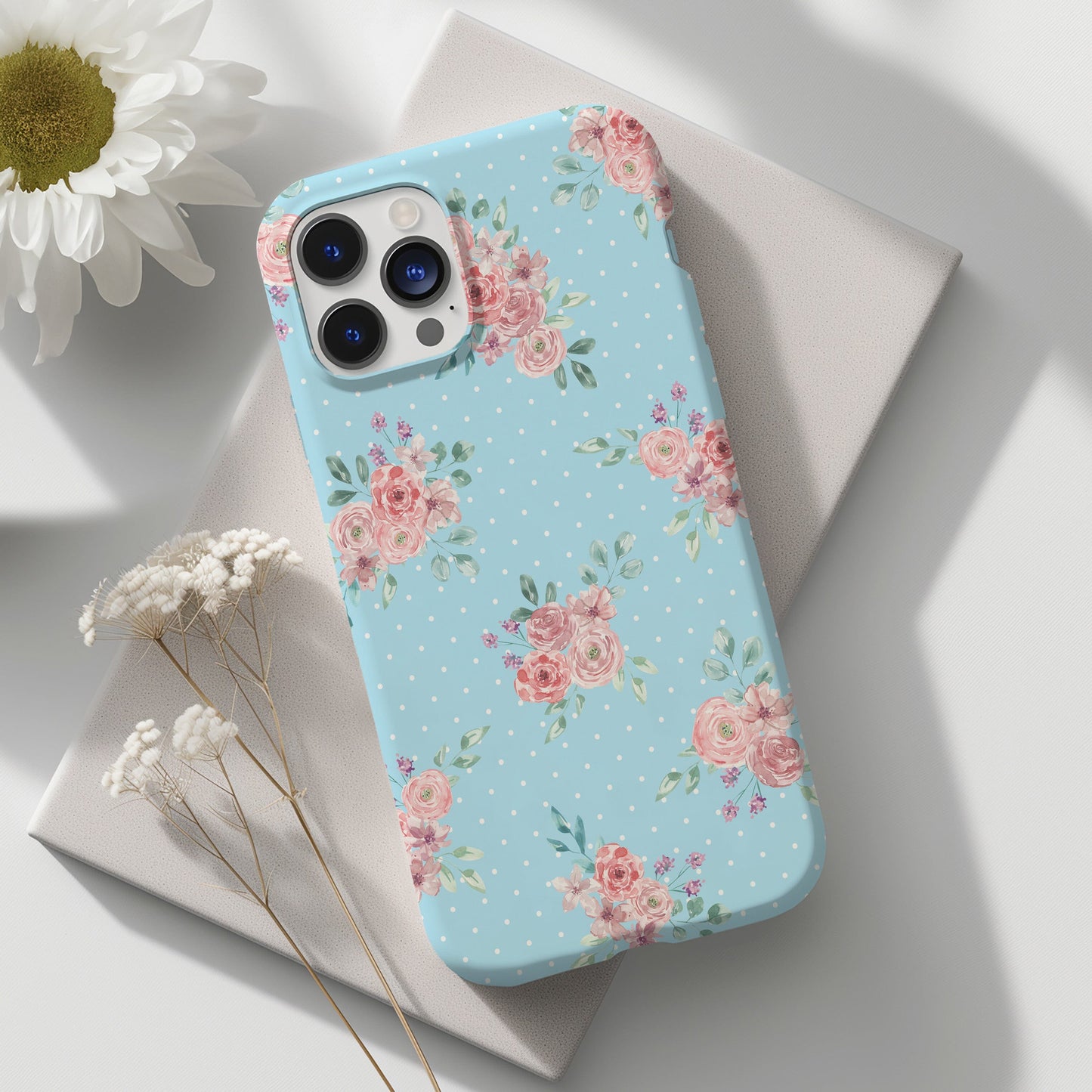 Vanilla Coquette Phone Case, Vintage Floral Phonecases, Summer Phone Cases, Cute Trendy Flower iPhone Case for 12 Mini 13 14 Pro 15 Pro Max Phone Case Printify