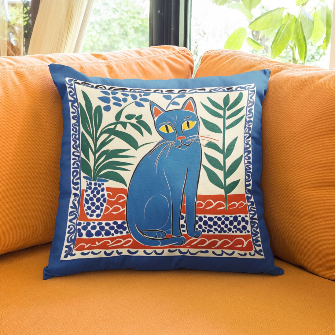 Tuxedo Cat Throw Pillow Home Decor • Henri Catisse Cat Pillow Cat Dad Gifts Home Goods teelaunch