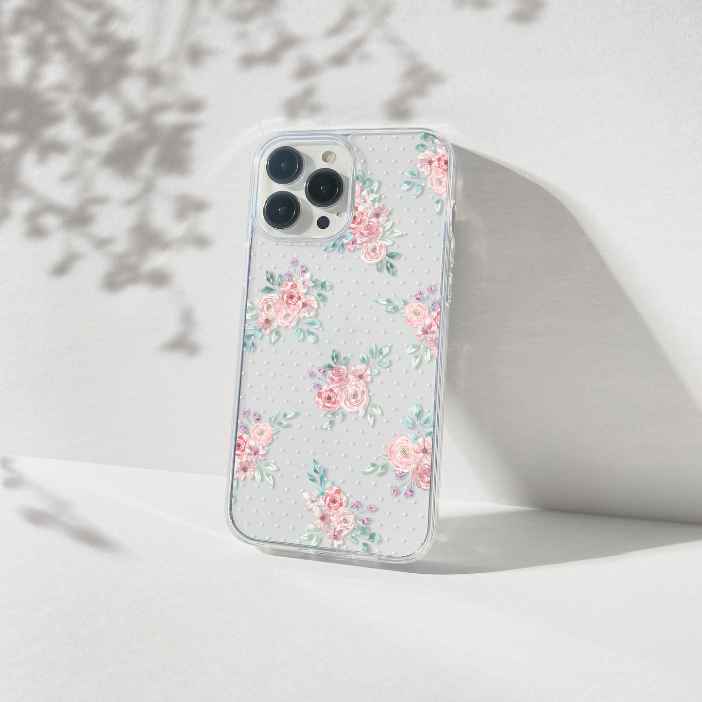 Grandma Core Aesthetic Clear Floral Phone Case • Designed to fit most iPhone and Samsung Phones Phone Case Printify