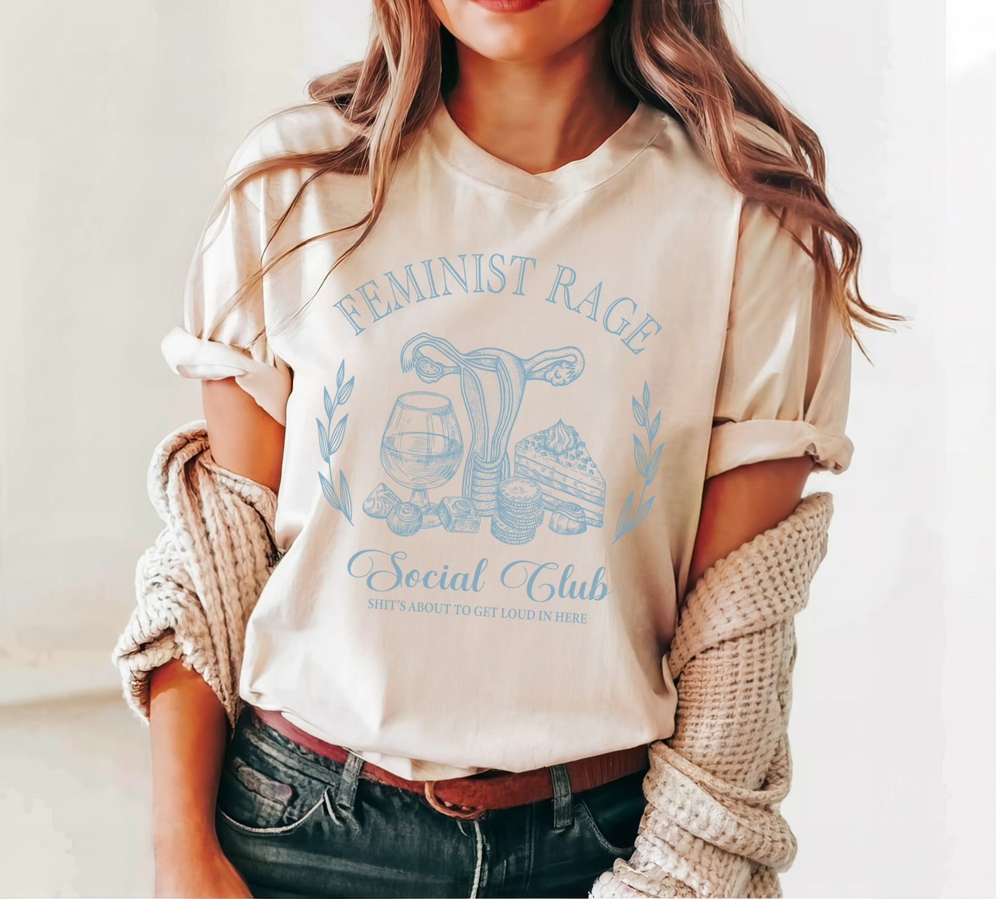 Feminist Rage Shirt ~ Equal Rights Social Club Shirts T-Shirt Printify